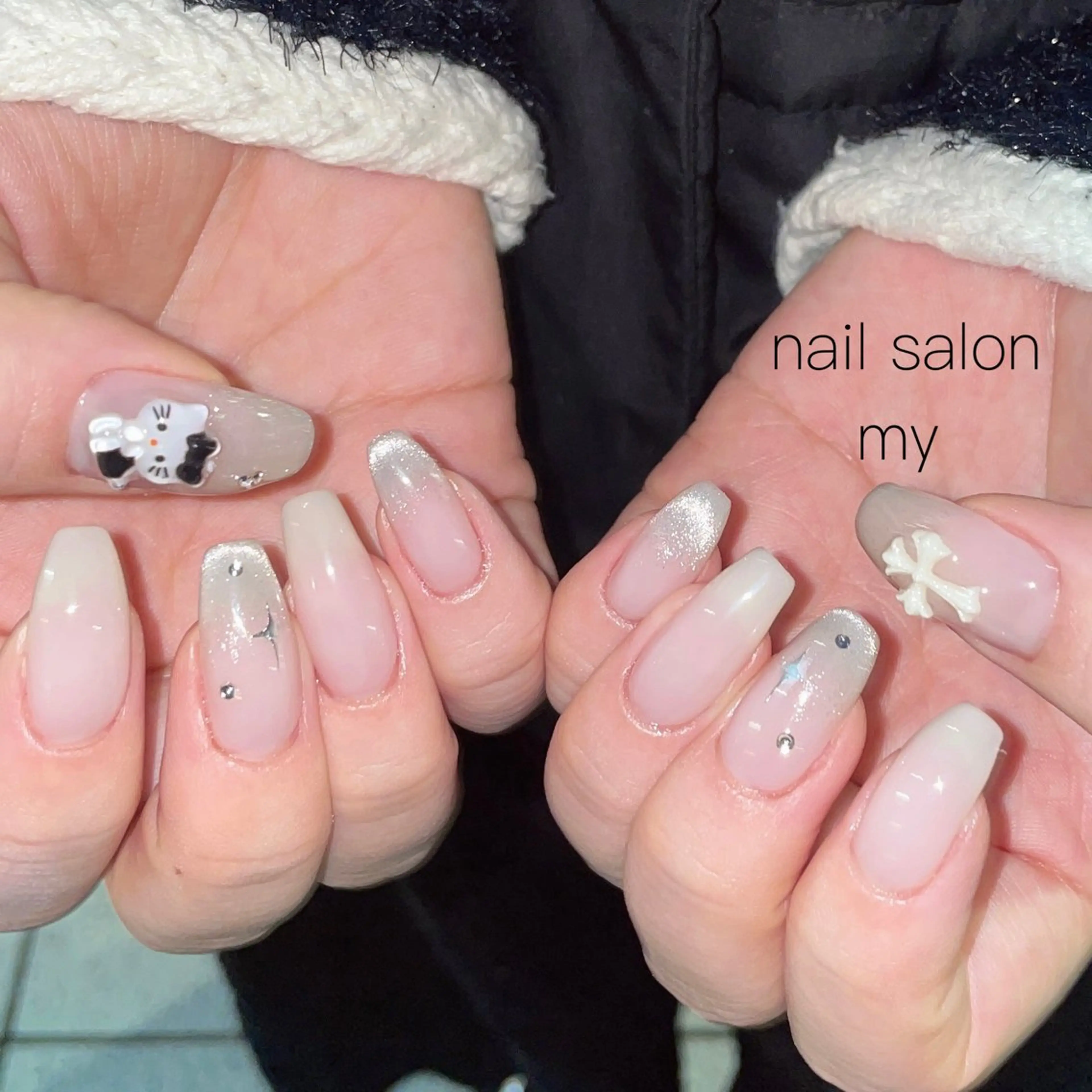 ネイル 韓国ネイル ニュアンスネイル ワンホンネイル Nail salon MY所属・NailSalon MYのネイルデザイン