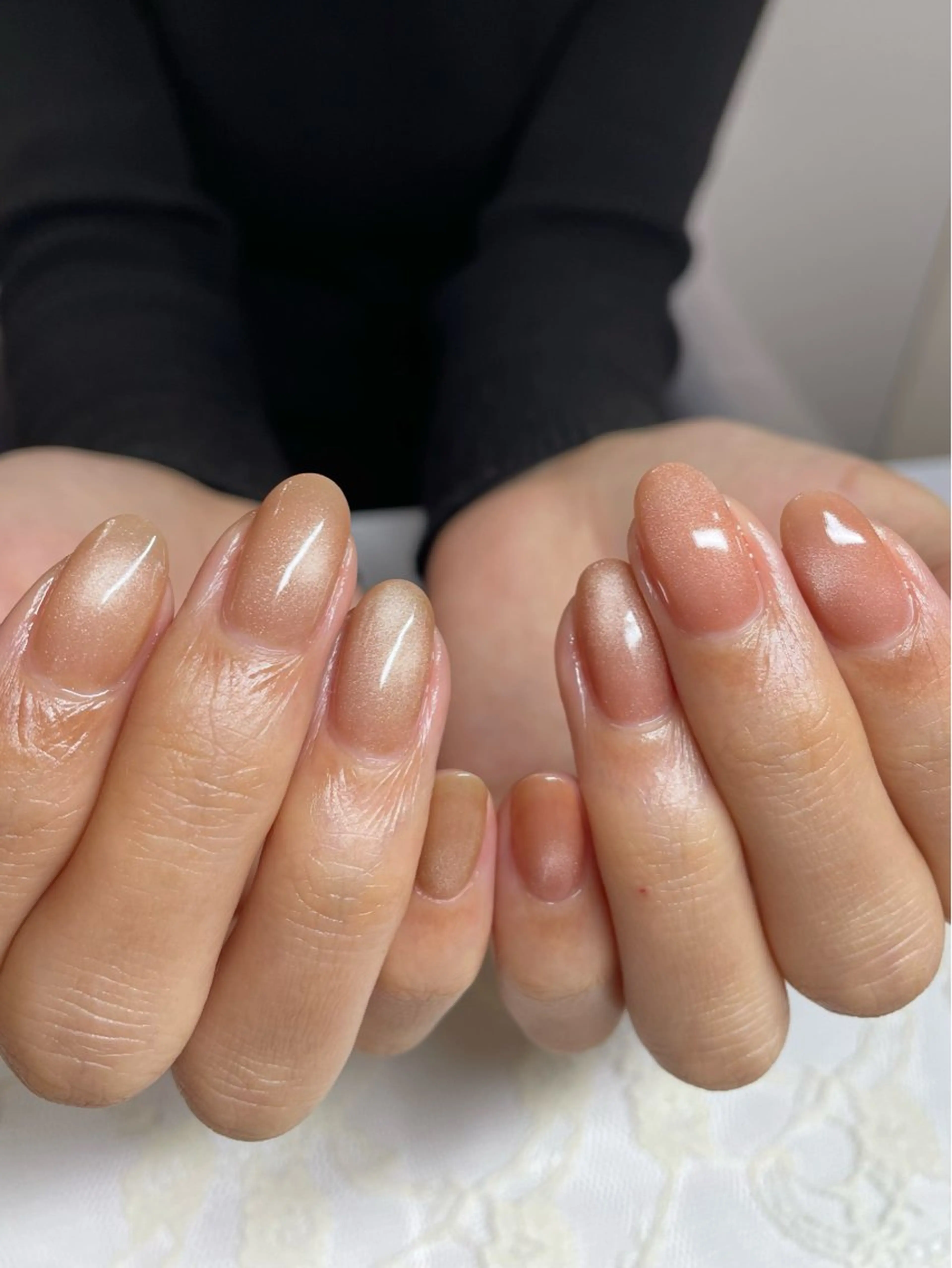 ネイル マグネットネイル マグネットワンカラー ワンカラーネイル nailroom lilasのネイルデザイン