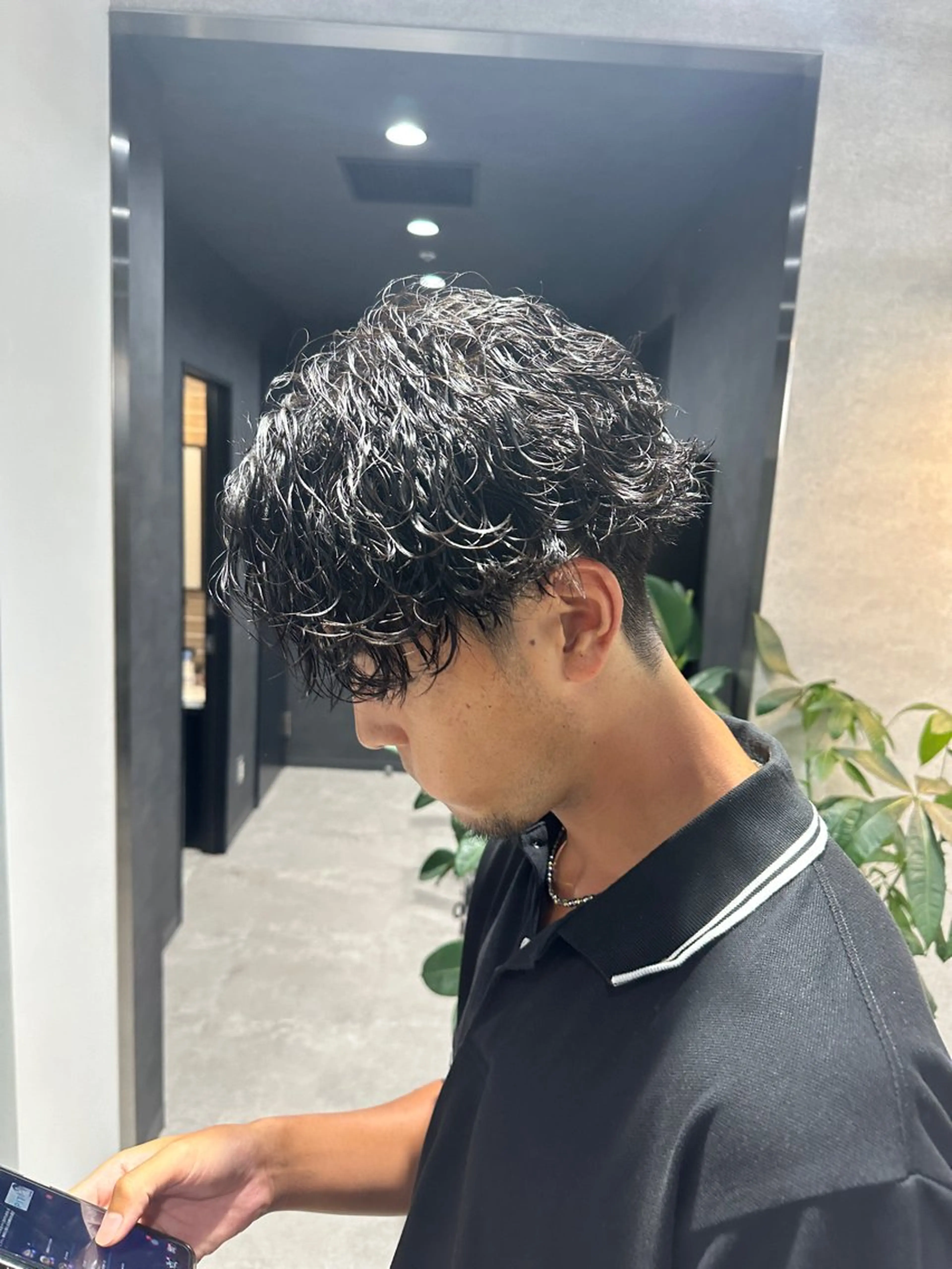 ショート パーマ メンズ 渋谷駅から徒歩1分 BLUCKメンズヘアのヘアスタイル