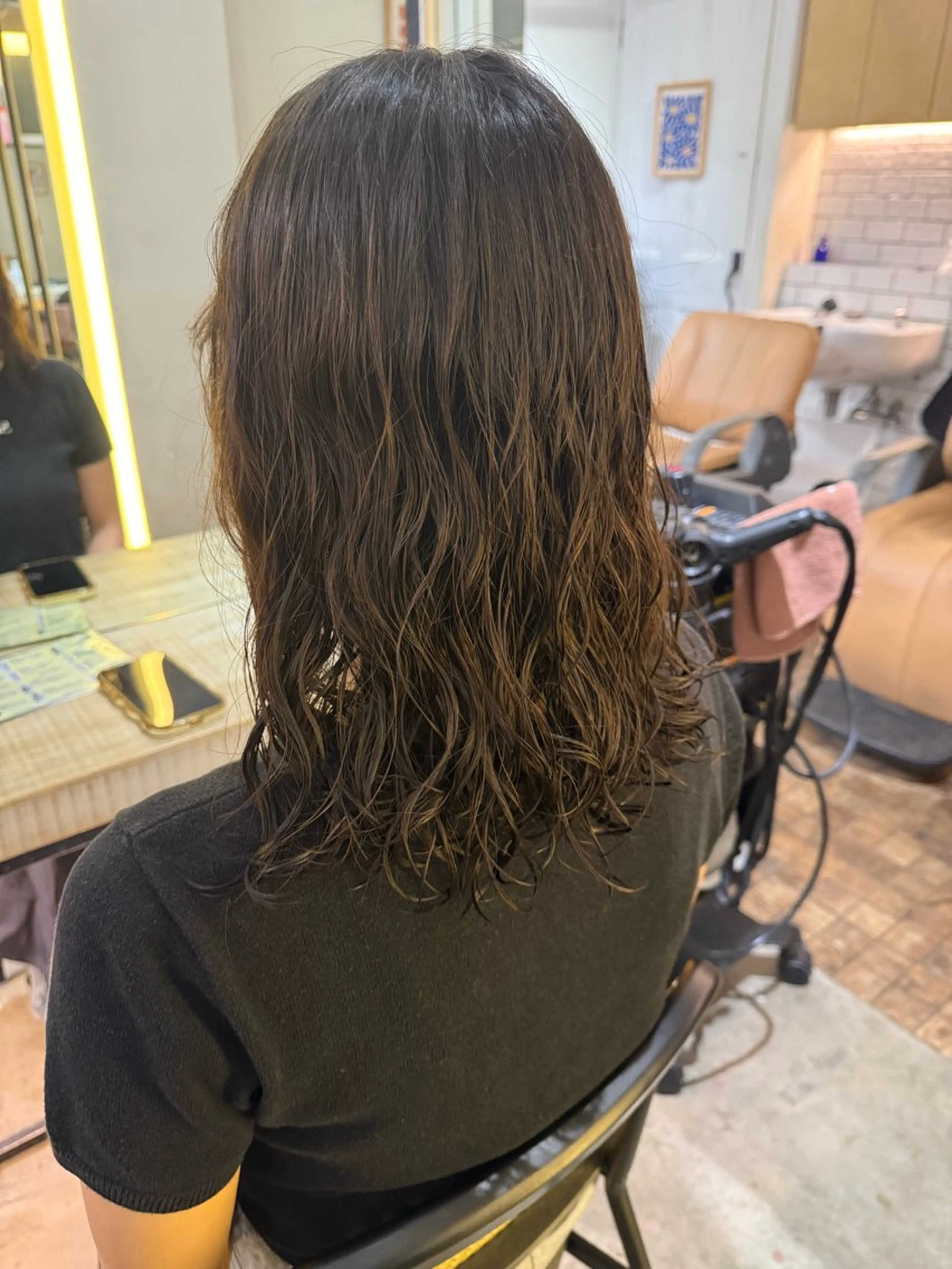 セミロング パーマ カットモデル募集中☆ ヒカルのヘアスタイル