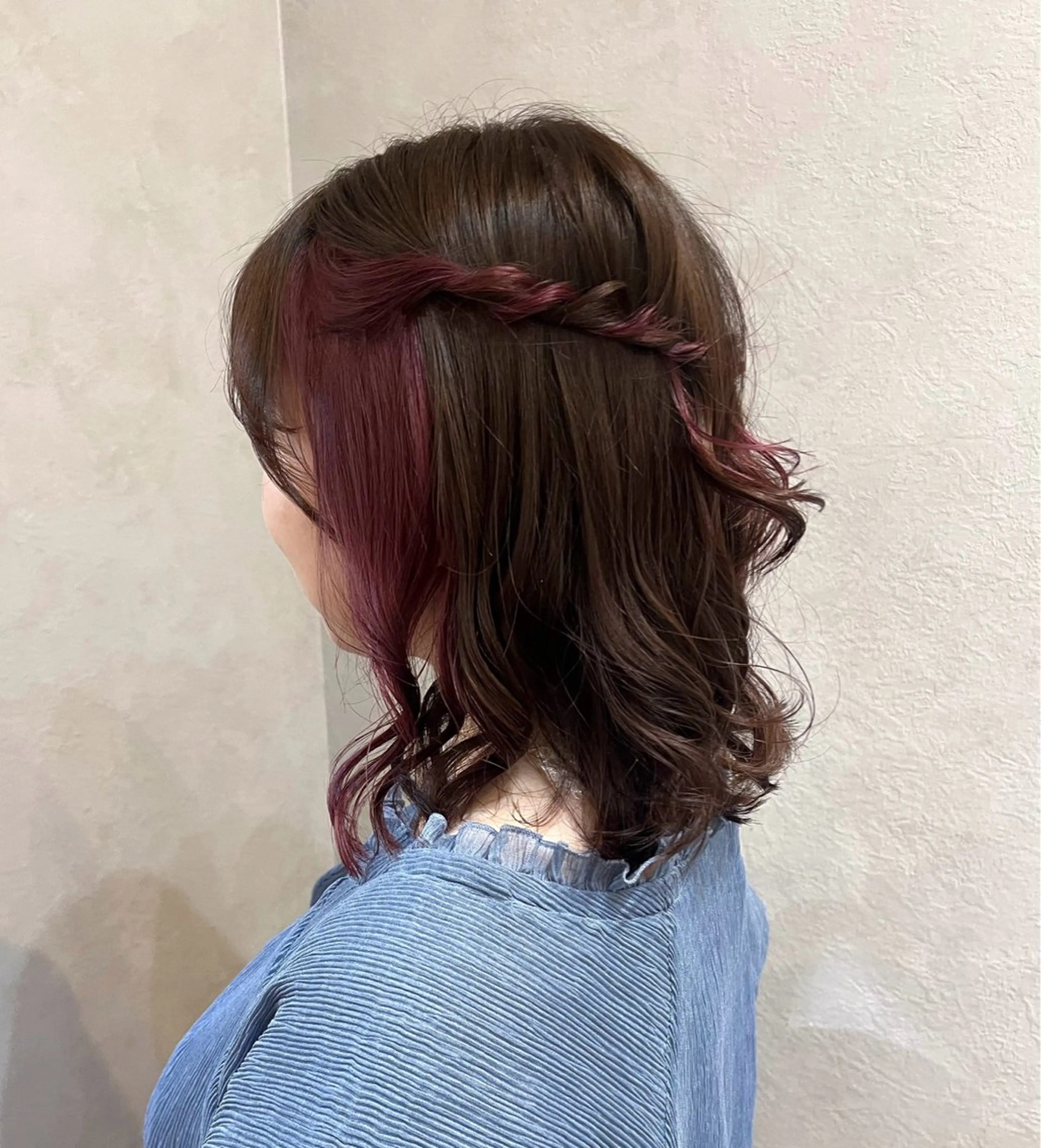ミディアム カラー ベージュカラー ピンクカラー バイオレットカラー ヘアカラー トリートメント "今"だけでない美髪 KOTOMIのヘアスタイル