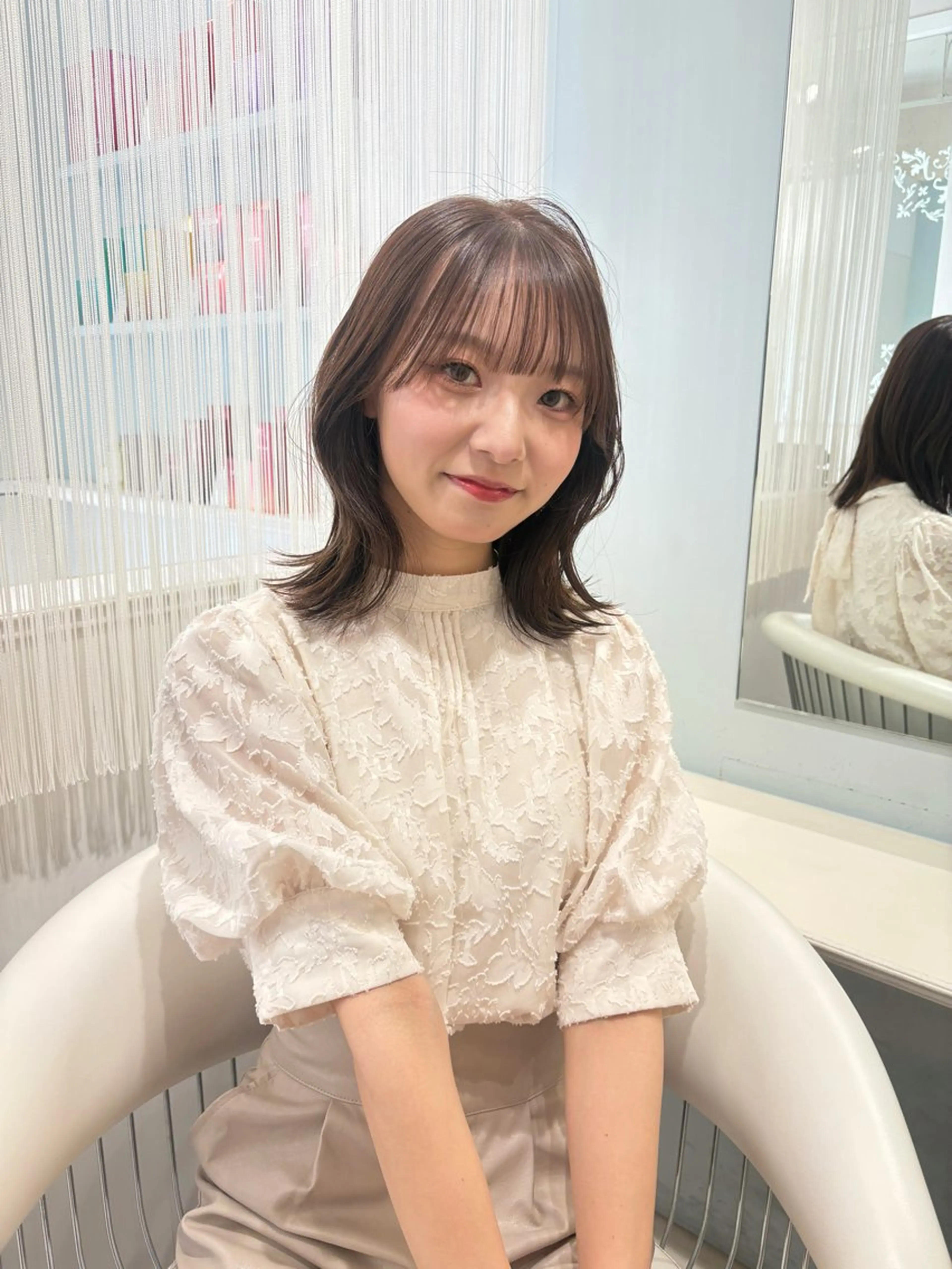 ミディアム カラー カット ヘアカラー トリートメント Parve Mix￤ 石原 響子🧸のヘアスタイル