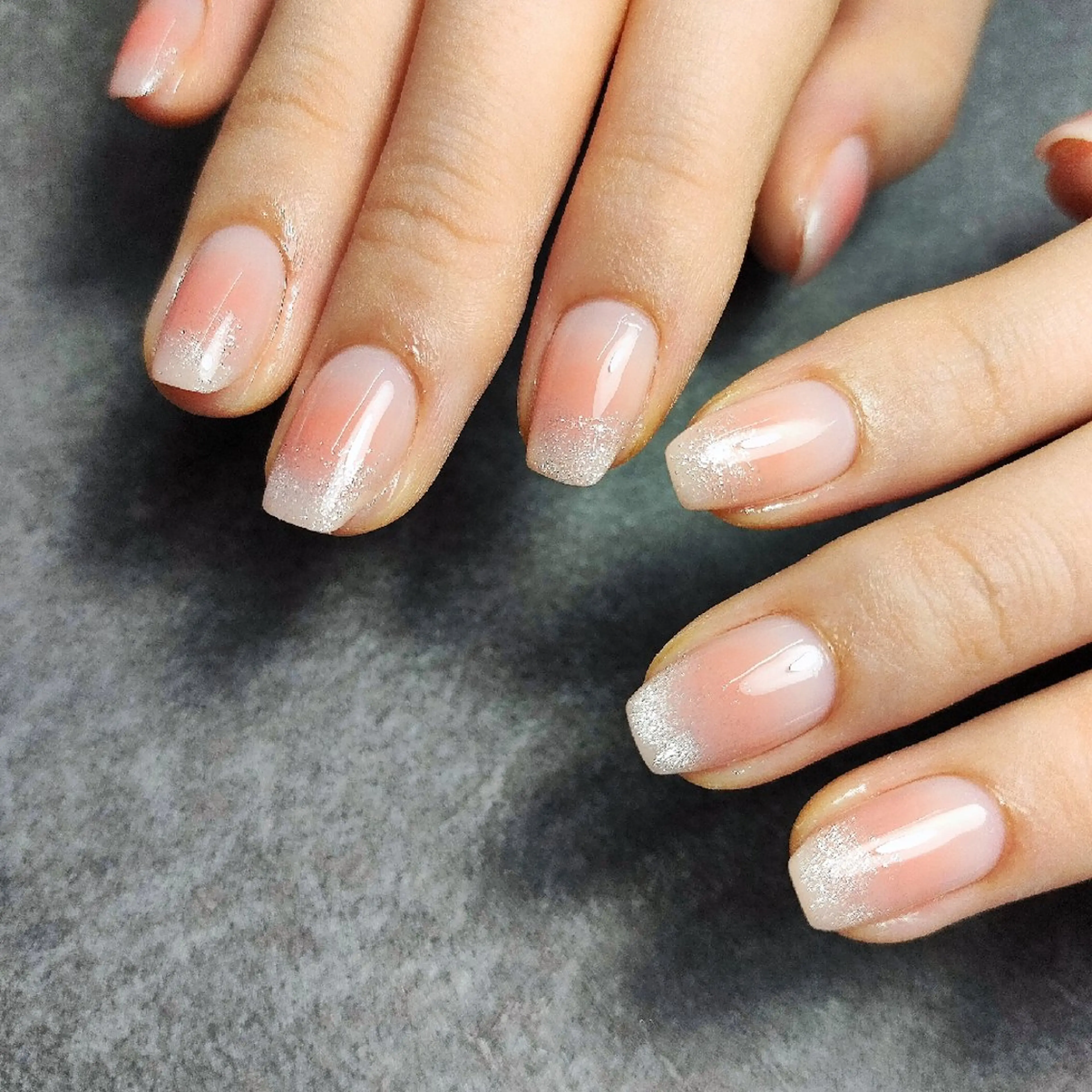 ネイル チークネイル フレンチネイル マグネットネイル マグネットフレンチ 個人サロン saltnailのネイルデザイン
