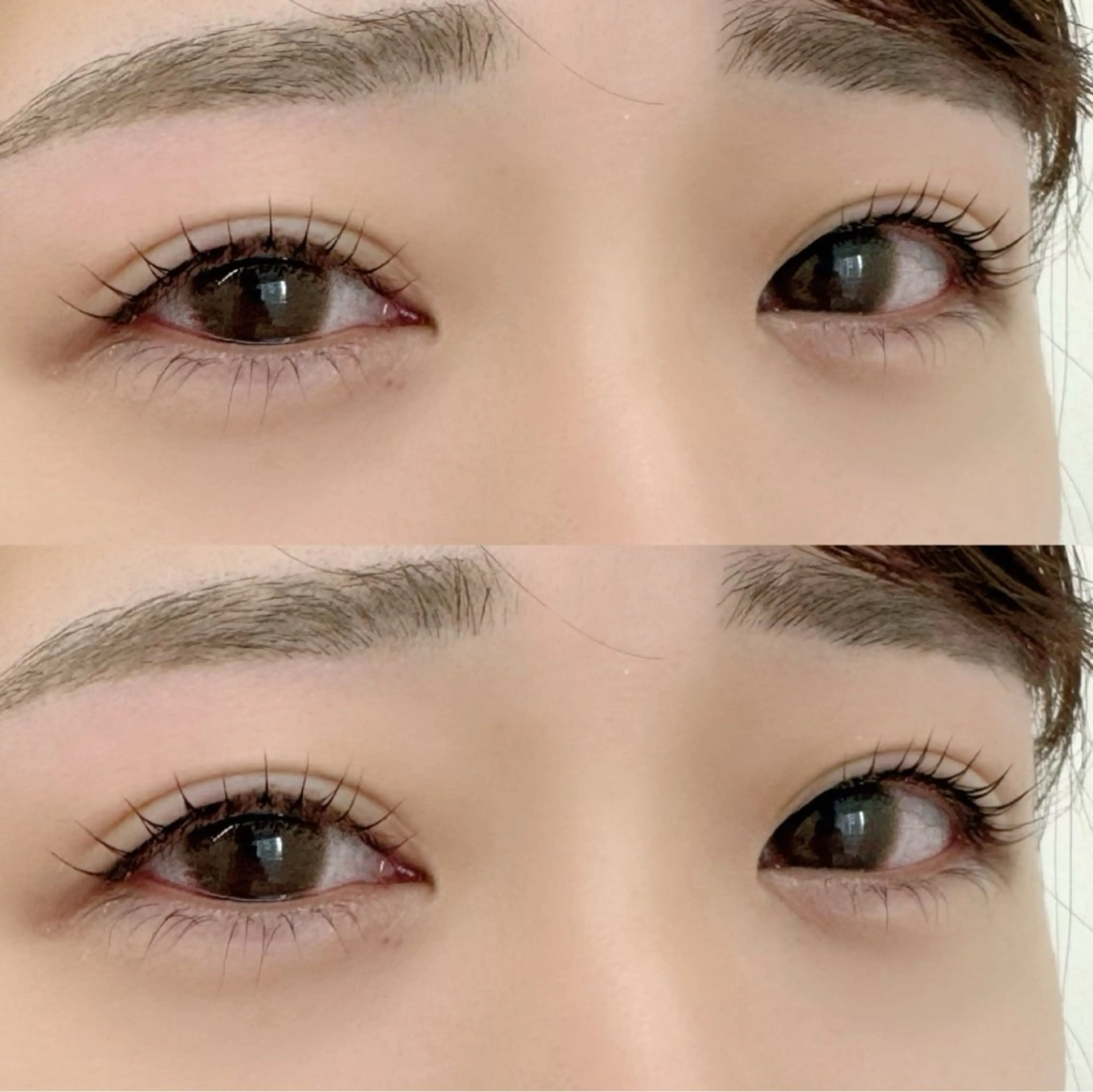 マツエク・マツパ 束感まつ毛 フラットラッシュ 韓国風マツエク ナチュラル パリジェンヌラッシュリフト CLUTCH江坂 こんどうのマツエク・マツパデザイン