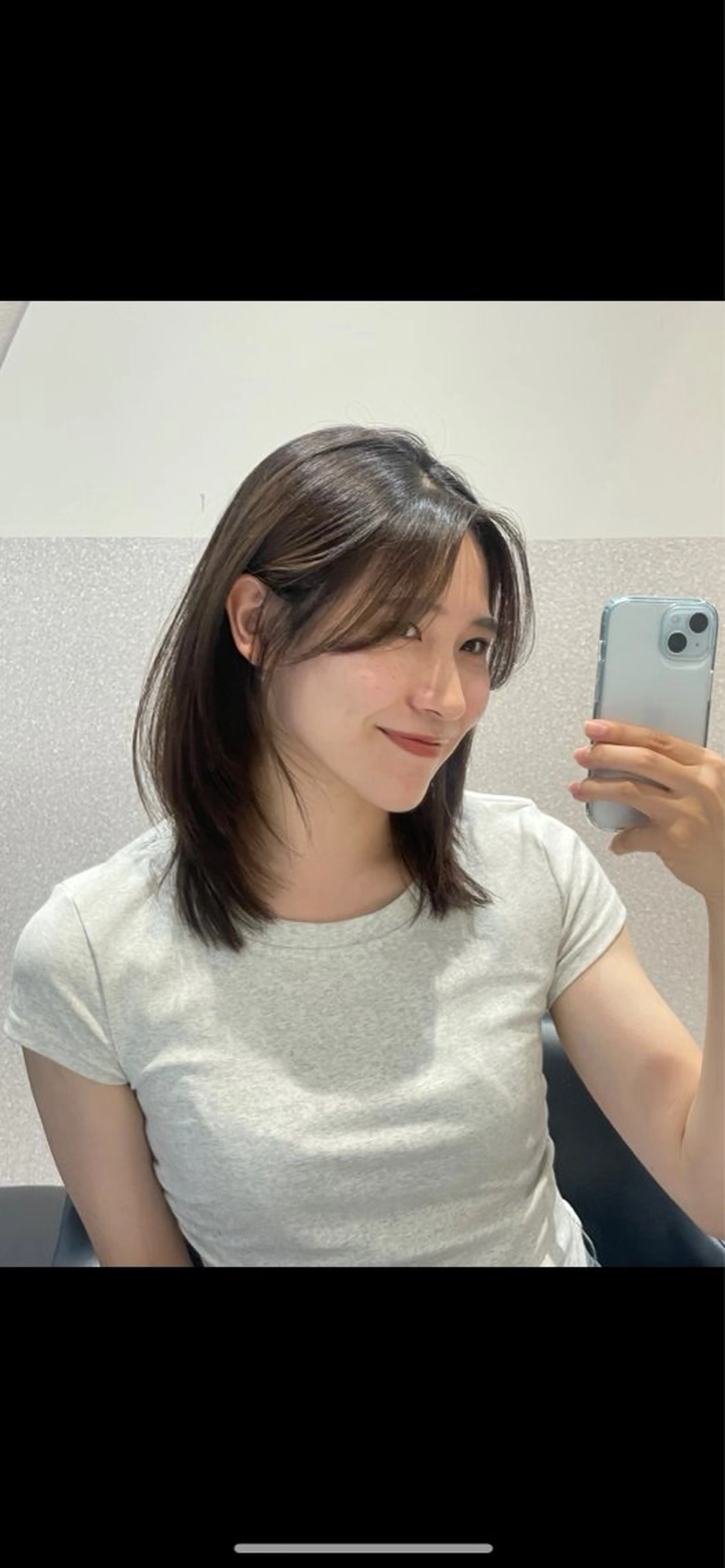 ミディアム ハッシュカット 韓国風ヘア レイヤーカット カット ヘアカラー トリートメント ❤︎︎韓国ヘア❤︎︎ 𝑺𝒉𝒊𝒉𝒐のヘアスタイル