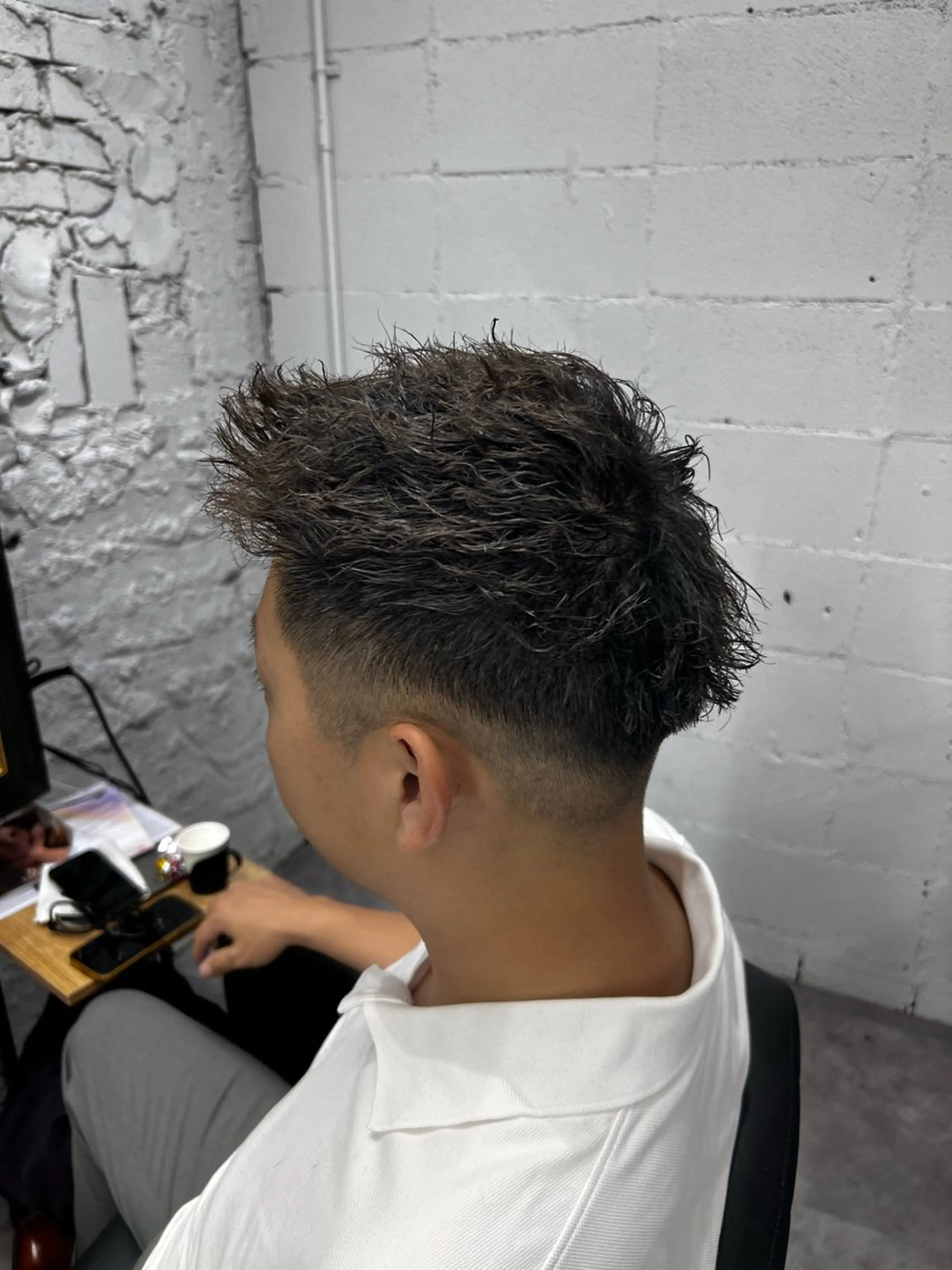 パーマ メンズ カット パーマ 笹江 瑞穂のヘアスタイル