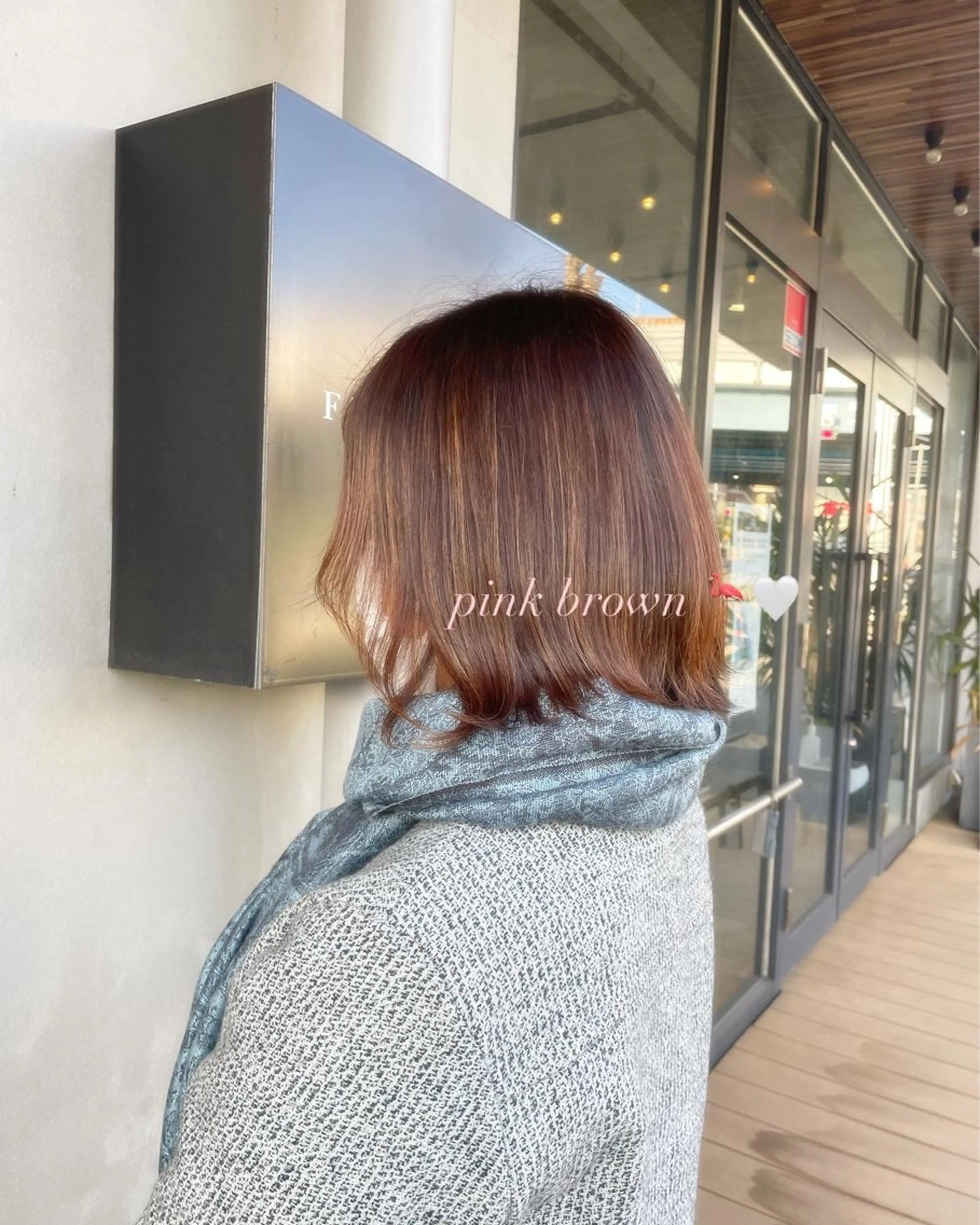 ミディアム カラー ヘアカラー FERIA桃山台🍑 𝕄𝕖𝕘𝕦のヘアスタイル