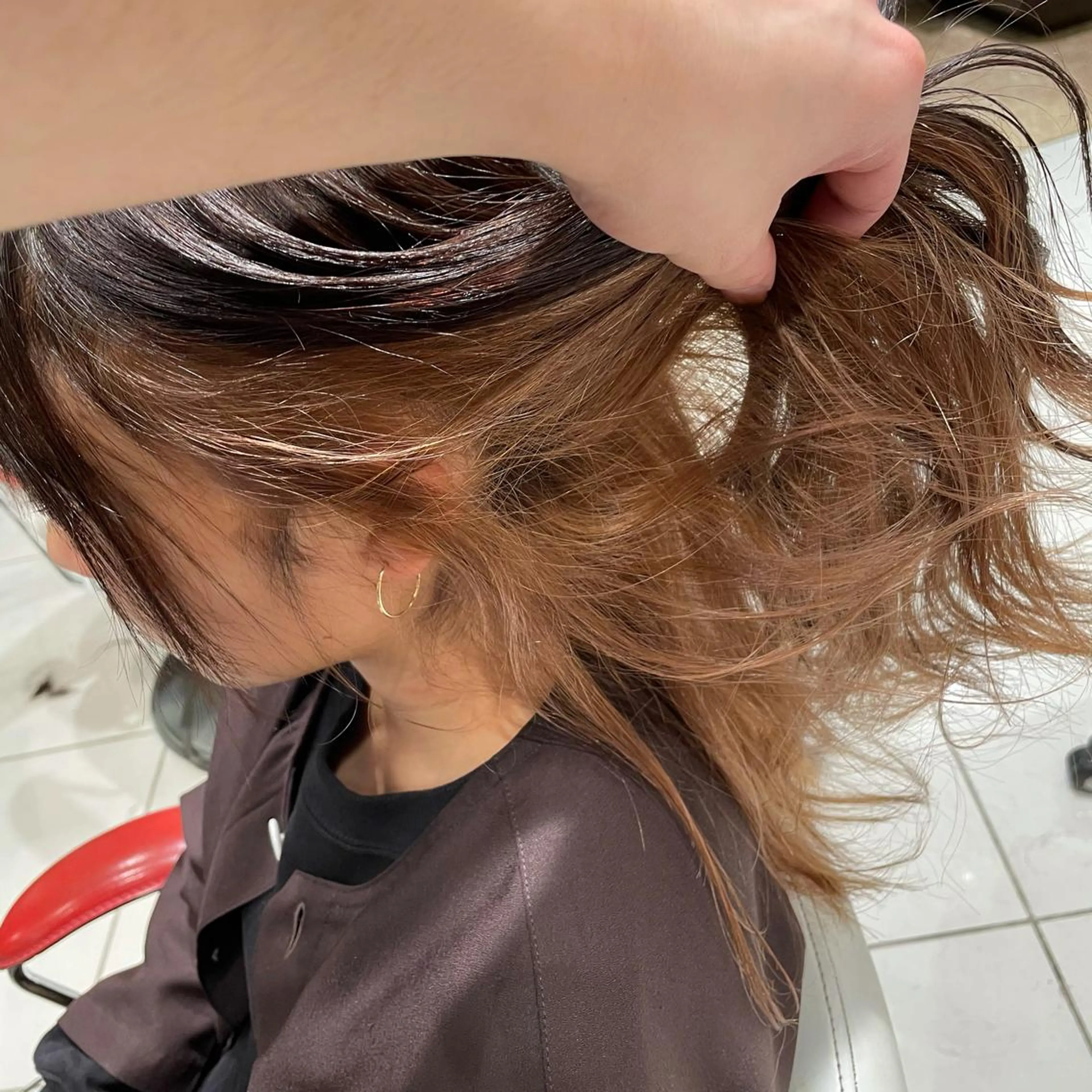 ミディアム 中島 稔のヘアスタイル