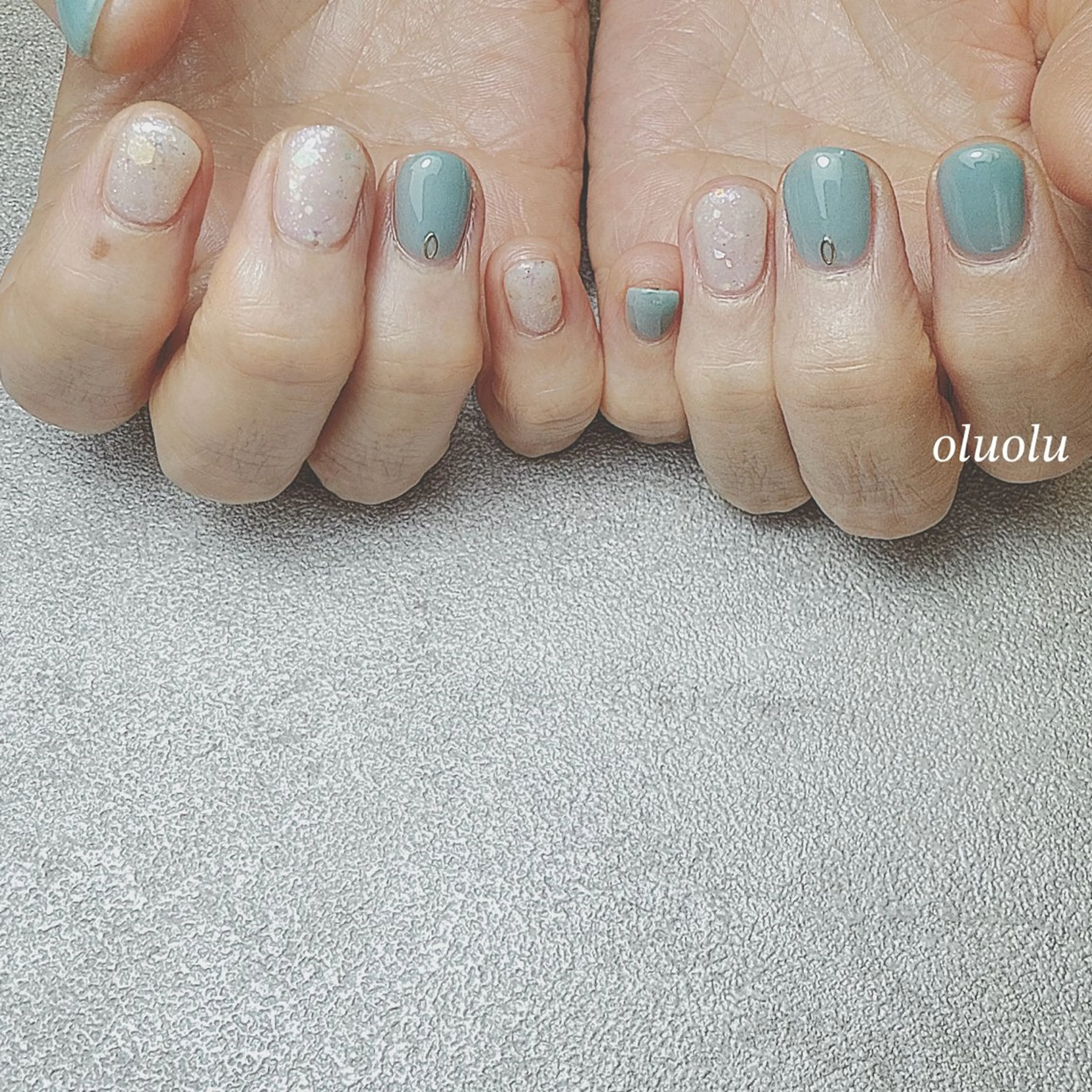 ネイル アートネイル フットネイル ワンカラーネイル ハンドネイル 大村 紬華のネイルデザイン