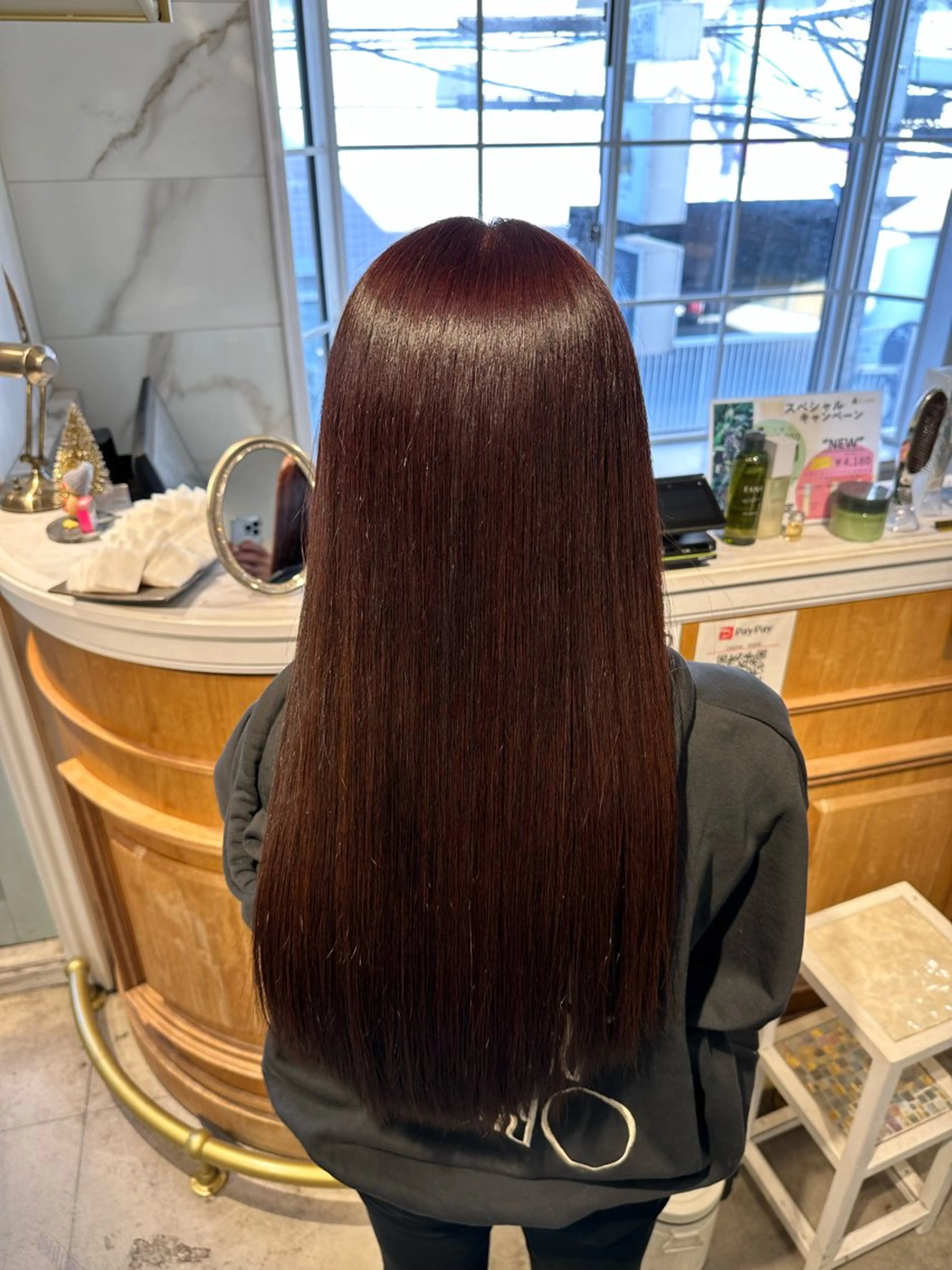 セミロング カット ヘアカラー 縮毛矯正 トリートメント 艶髪/縮毛矯正 /髪質改善千田大地のヘアスタイル