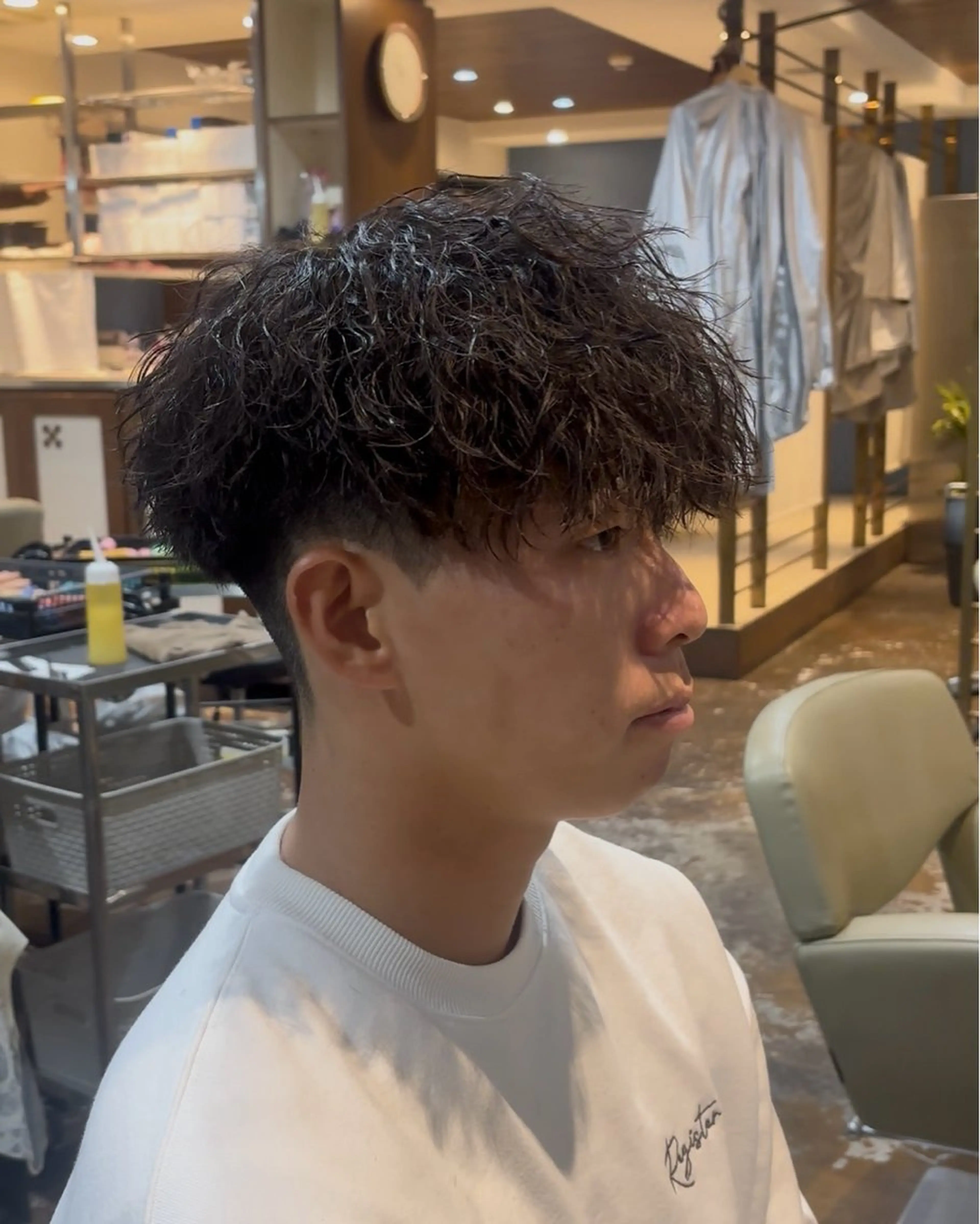 パーマ メンズ 漢眉毛/メンズパーマ /メッシュ/ヒロヤのヘアスタイル