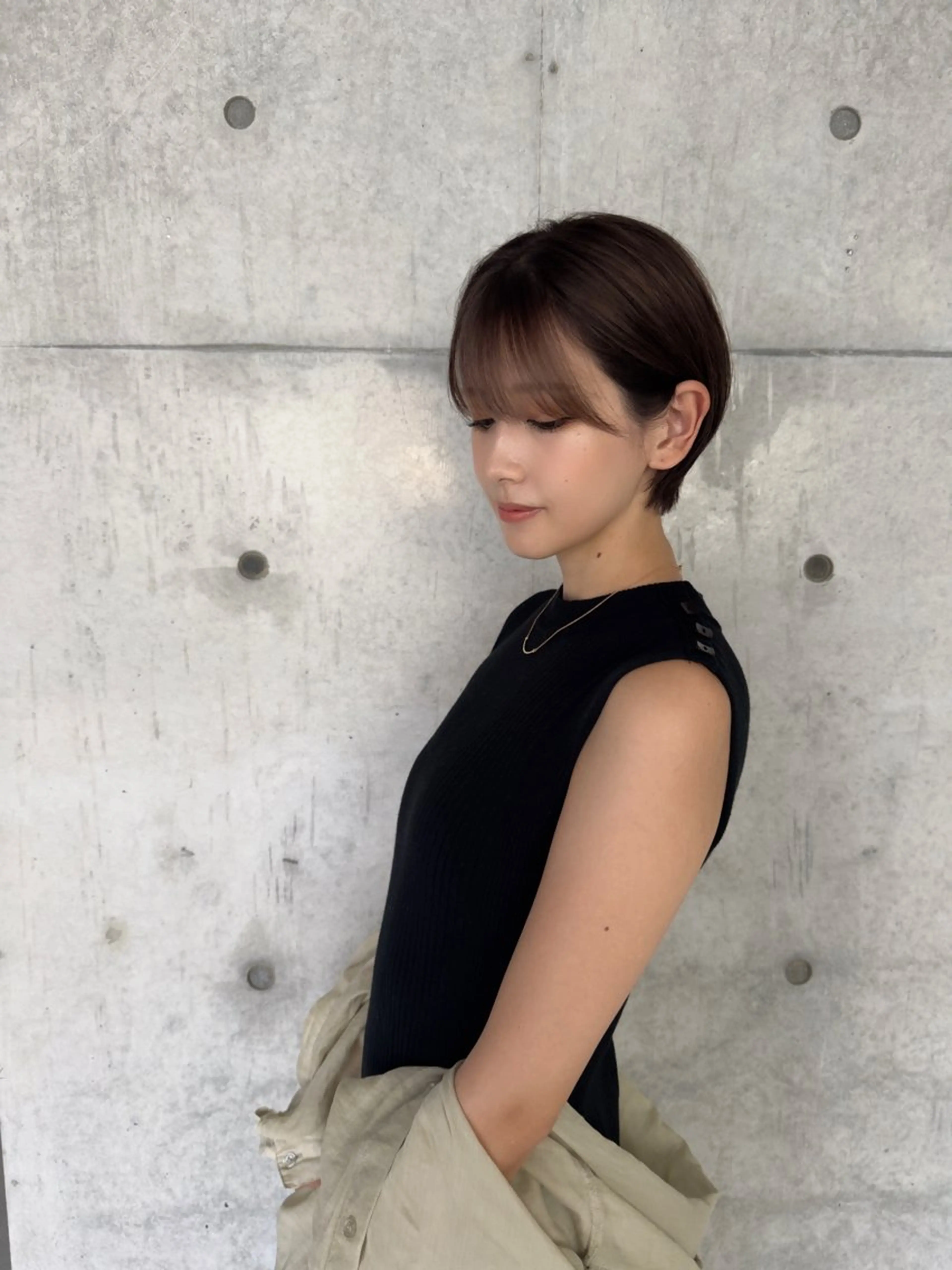 ショート カラー ショートボブ アッシュ ベージュカラー ブリーチ 透明感カラー カット ヘアカラー トリートメント 日本一丁寧なカット/ 小林輝🍀︎のヘアスタイル