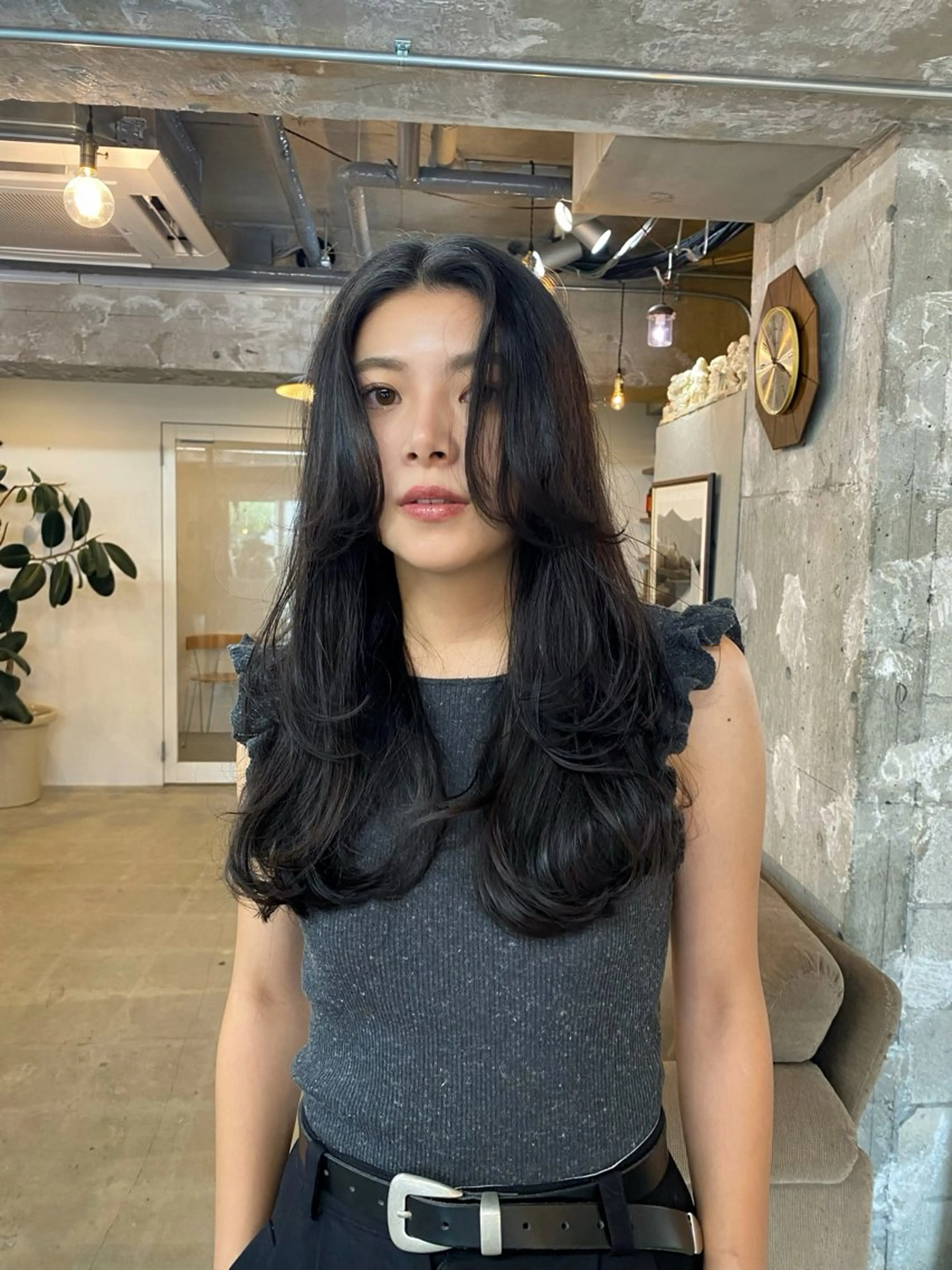 セミロング カラー カット ヘアカラー KEI gattacaのヘアスタイル