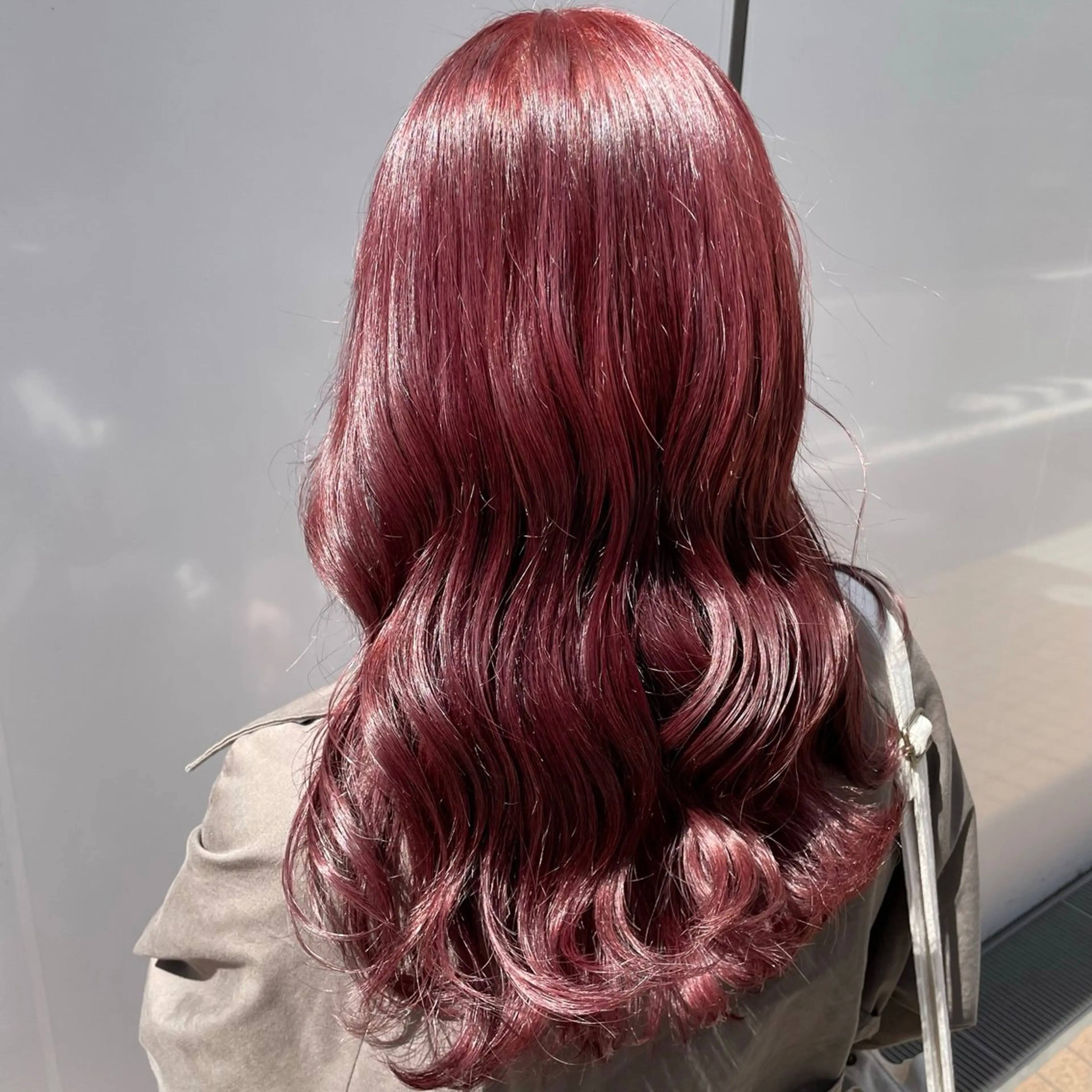 ロング カラー ヘアカラー トリートメント 🍒ワイン系 ウルフカット🍒拓未のヘアスタイル