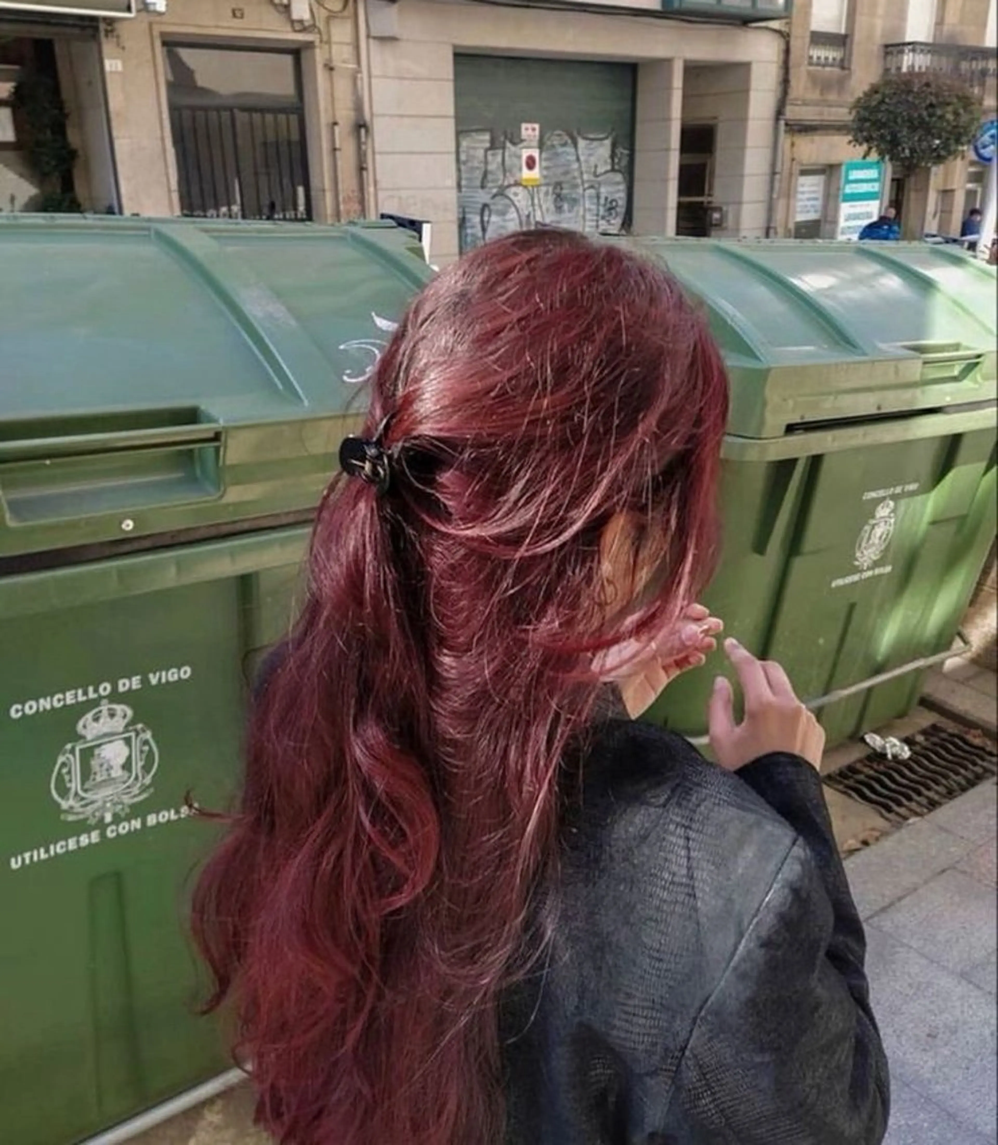 ロング ヘアカラー トリートメント 💗韓国暖色ヘア NO.1💗🪽のヘアスタイル