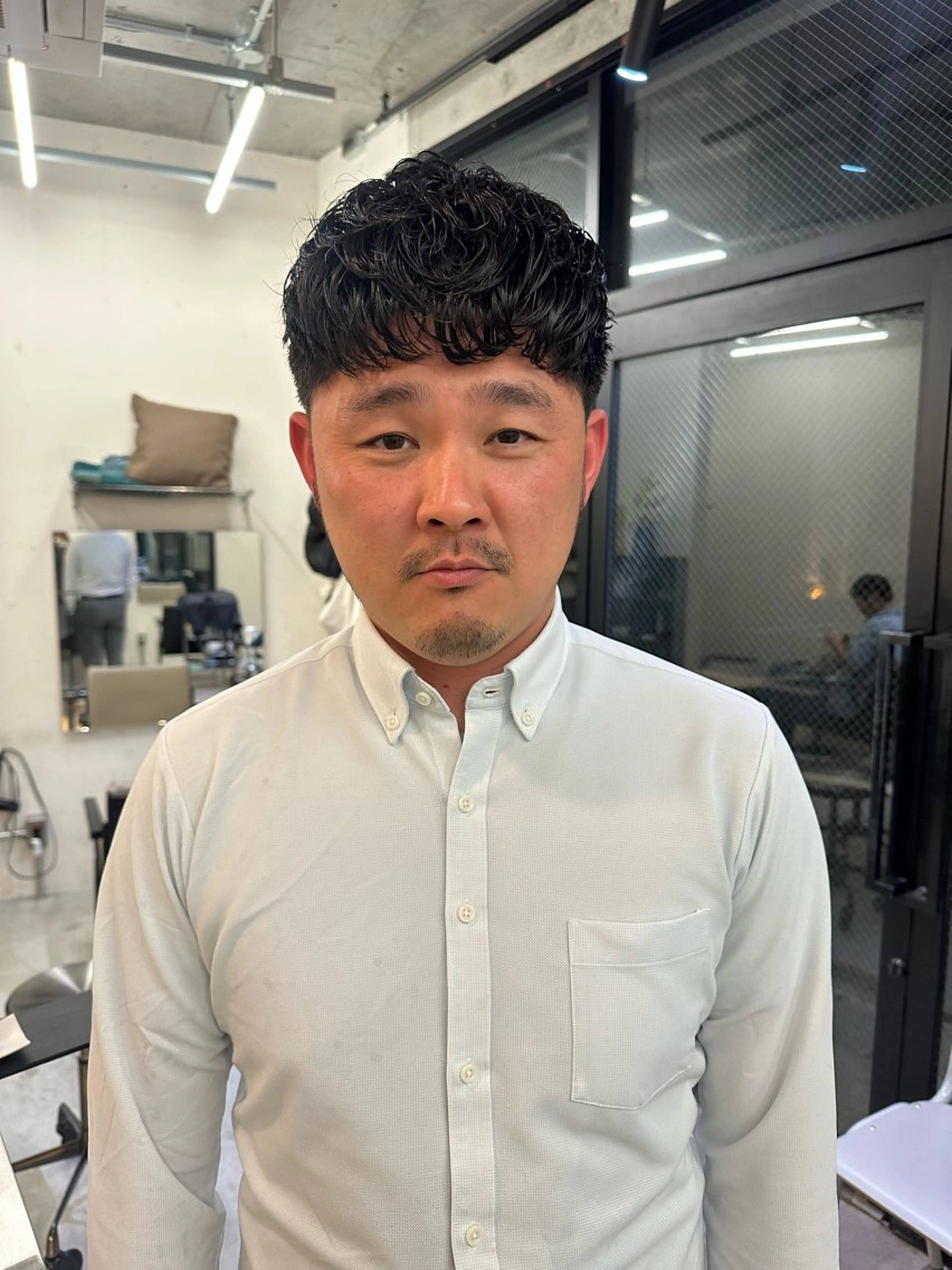 パーマ メンズ フェードカット メンズパーマ ニュアンスパーマ カット パーマ トリートメント 東京 千駄ヶ谷🫧 hiyori🫧のヘアスタイル