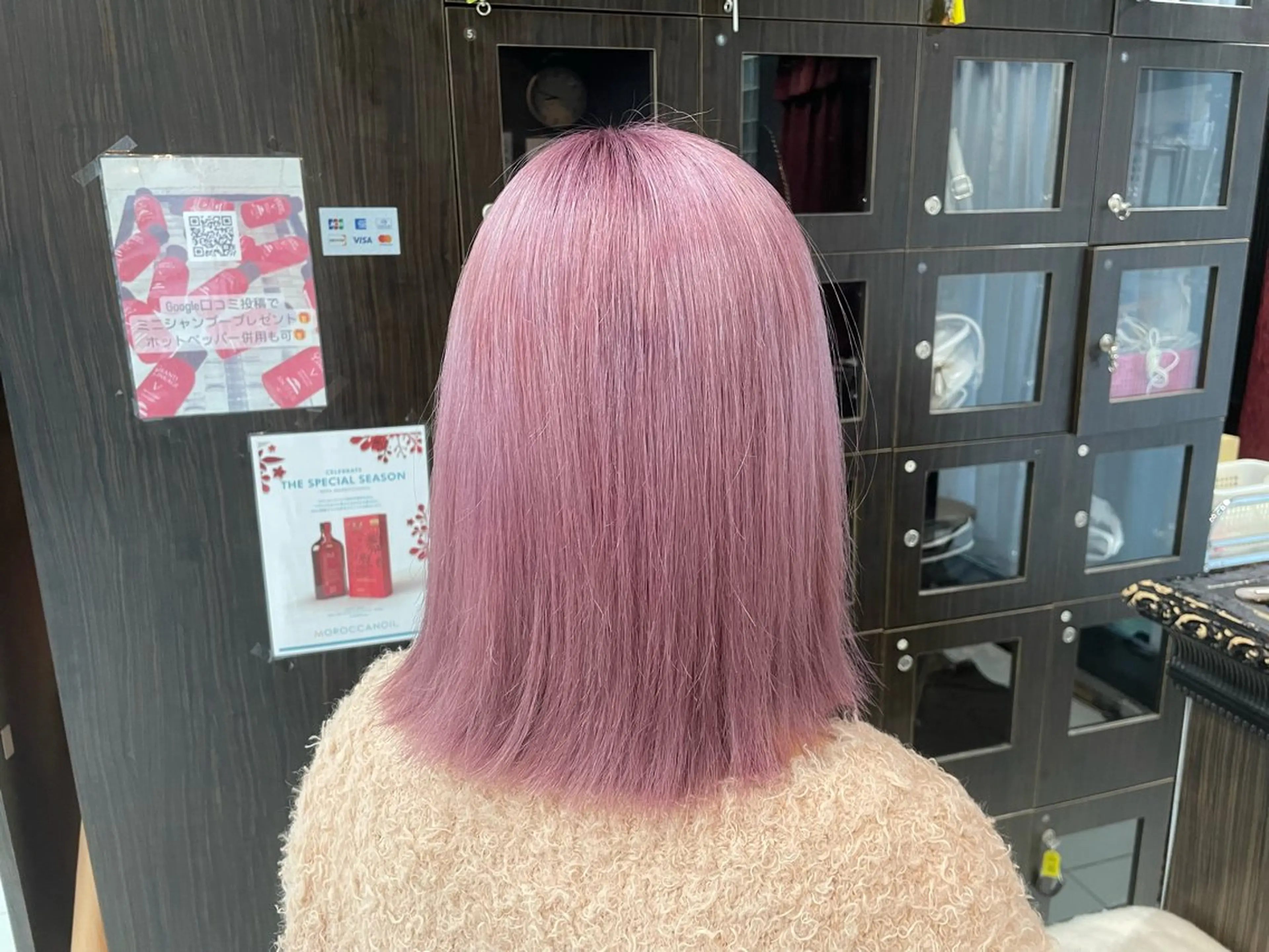 ミディアム ヘアカラー ♡ヘアセット.ピンク Ayakaのヘアスタイル
