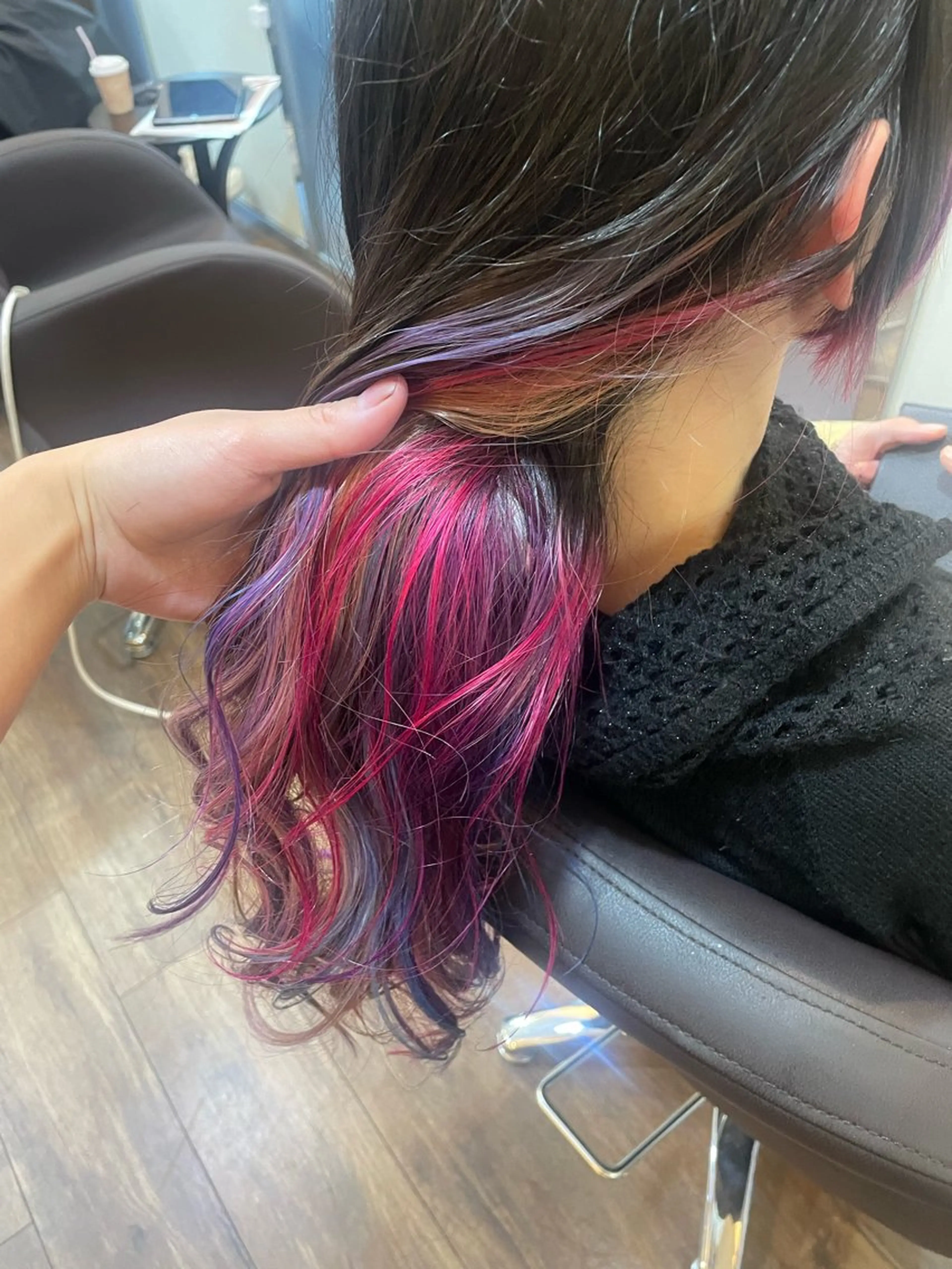 ロング カラー カット ヘアカラー 前川 万都里のヘアスタイル