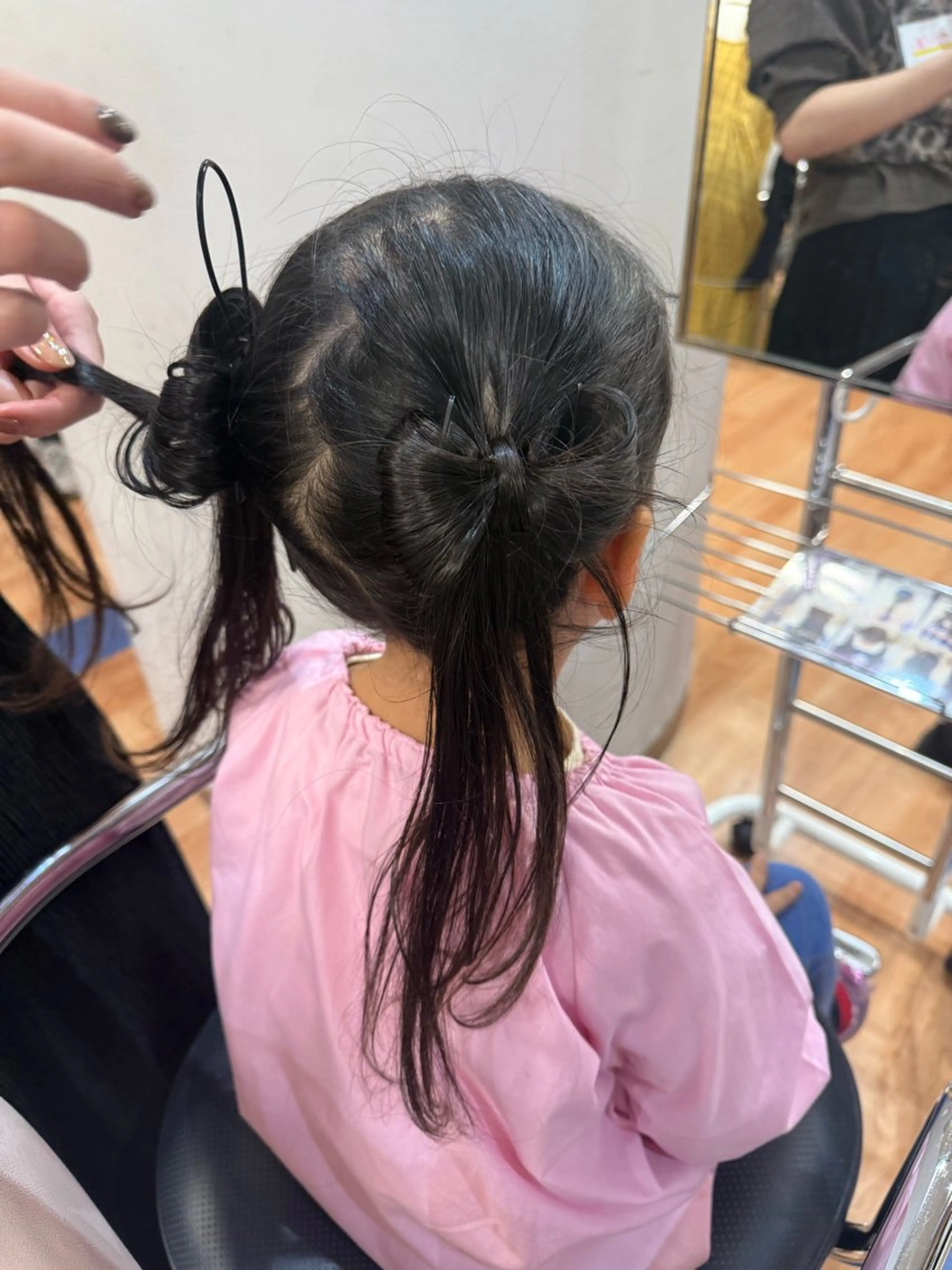 キッズ 子どものヘアアレンジ ヘアセット 小宮山 桃加のヘアスタイル