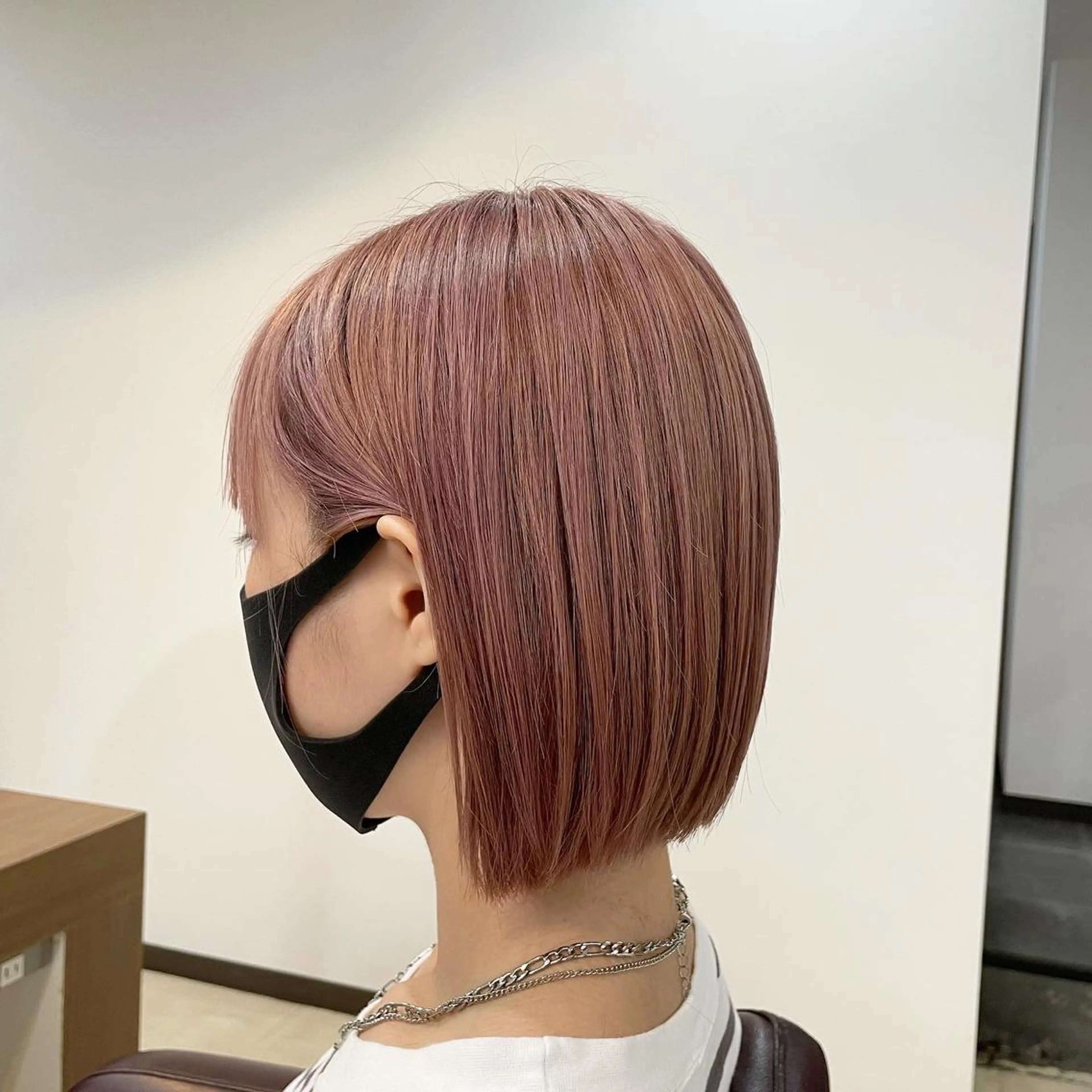 ミディアム 切りっぱなしボブ ボブ SOL .✂︎ 松永李帆のヘアスタイル