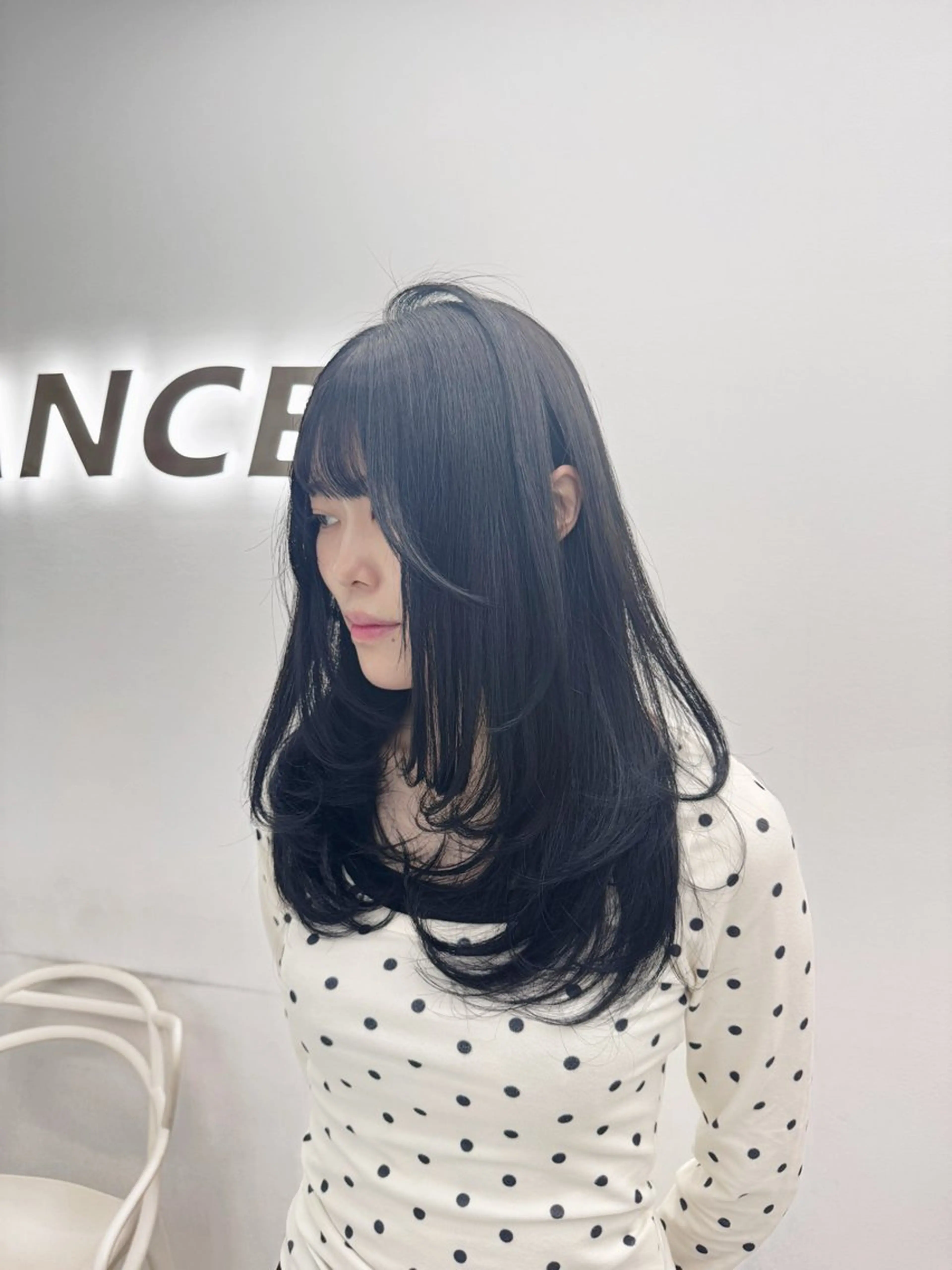 ロング カット ヘアカラー トリートメント 🤍韓国風透明髪🤍 レイヤー🤍きょうのヘアスタイル