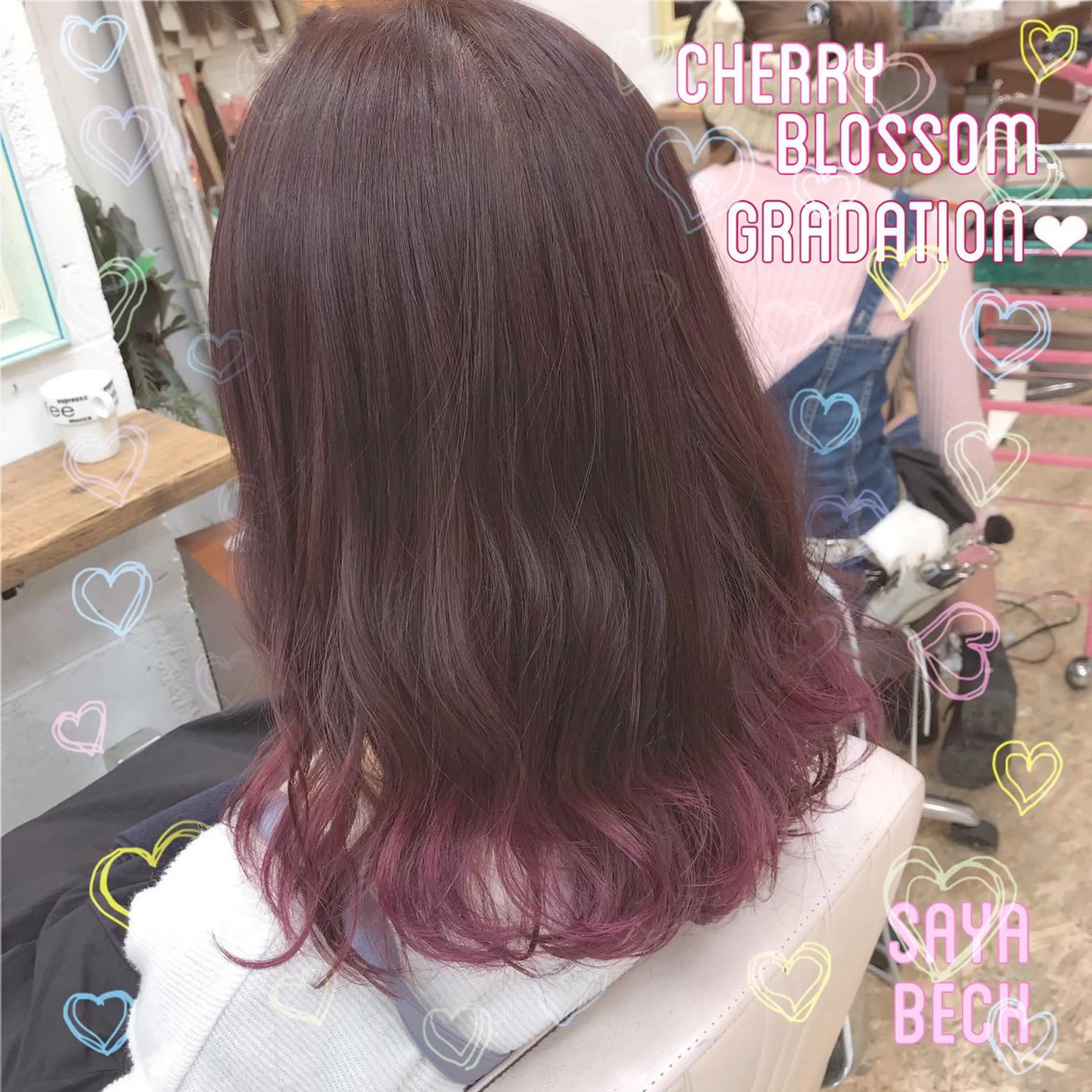 ミディアム カラー 💘カラー人気Ｎｏ. １💘SAYAのヘアスタイル