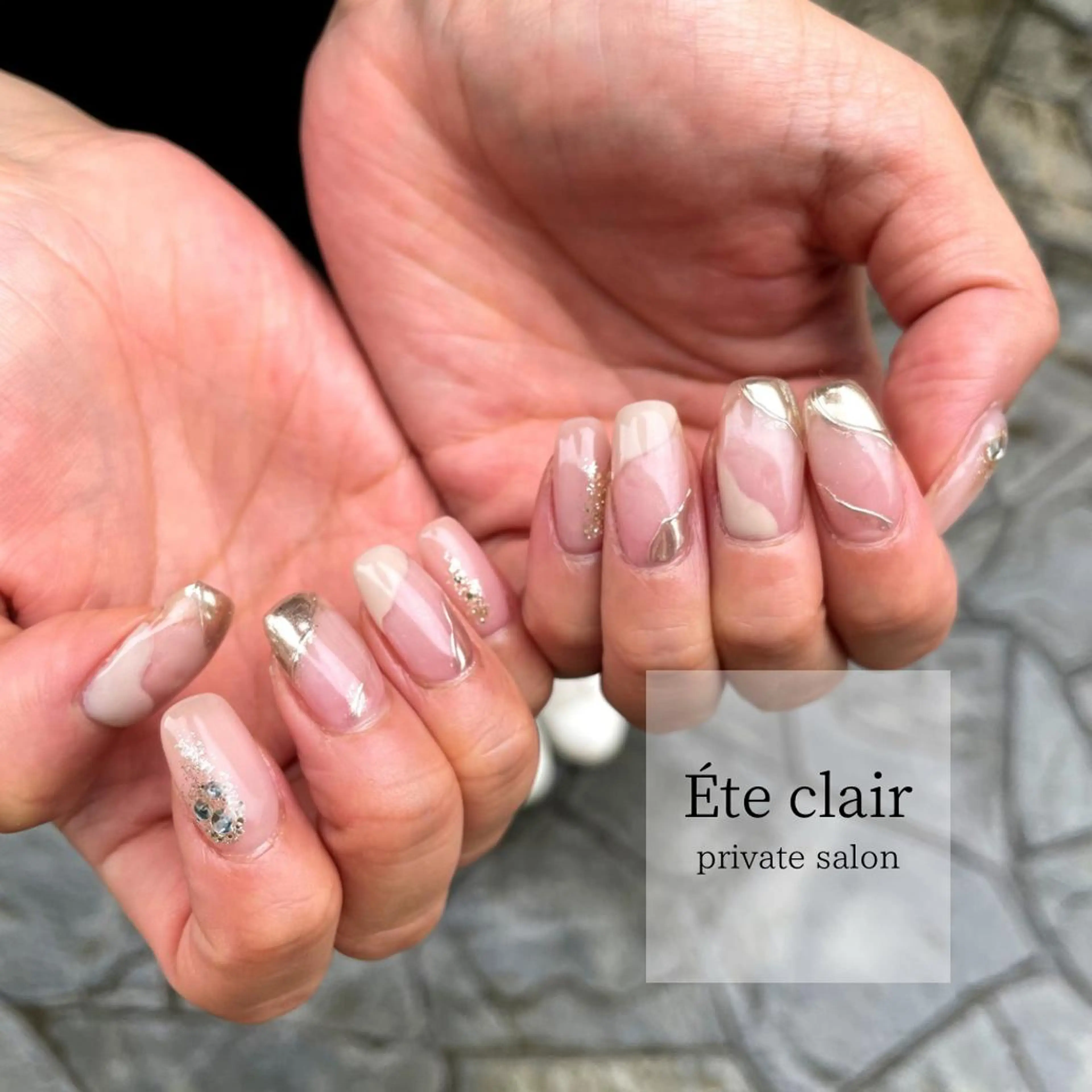 ネイル マツエク・マツパ アイブロウ フットネイル ジェルネイル マグネットネイル ニュアンスネイル パラジェル Ète clair エテクレールのネイルデザイン