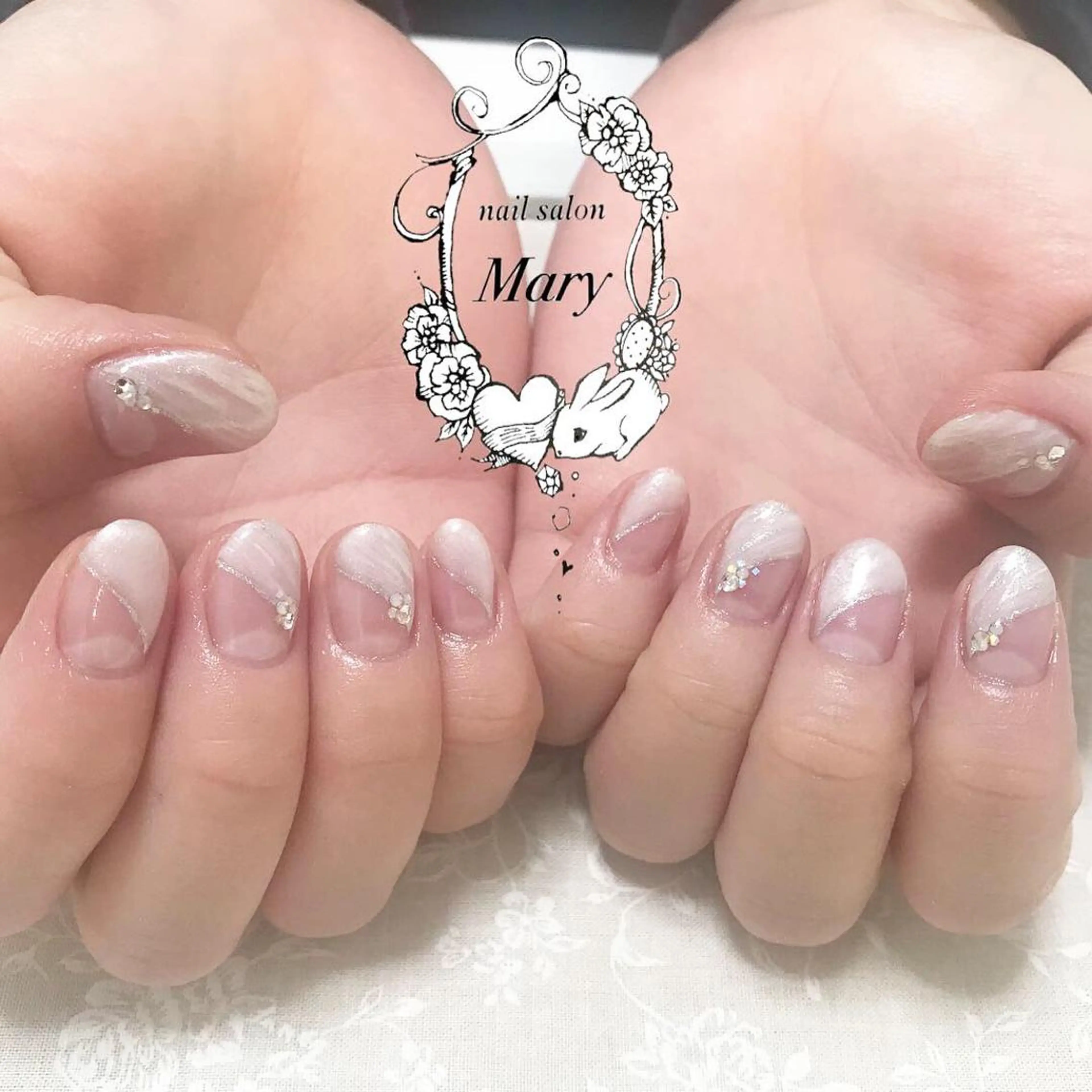 ネイル ブライダルネイル WITH  NAIL ネイリストのネイルデザイン