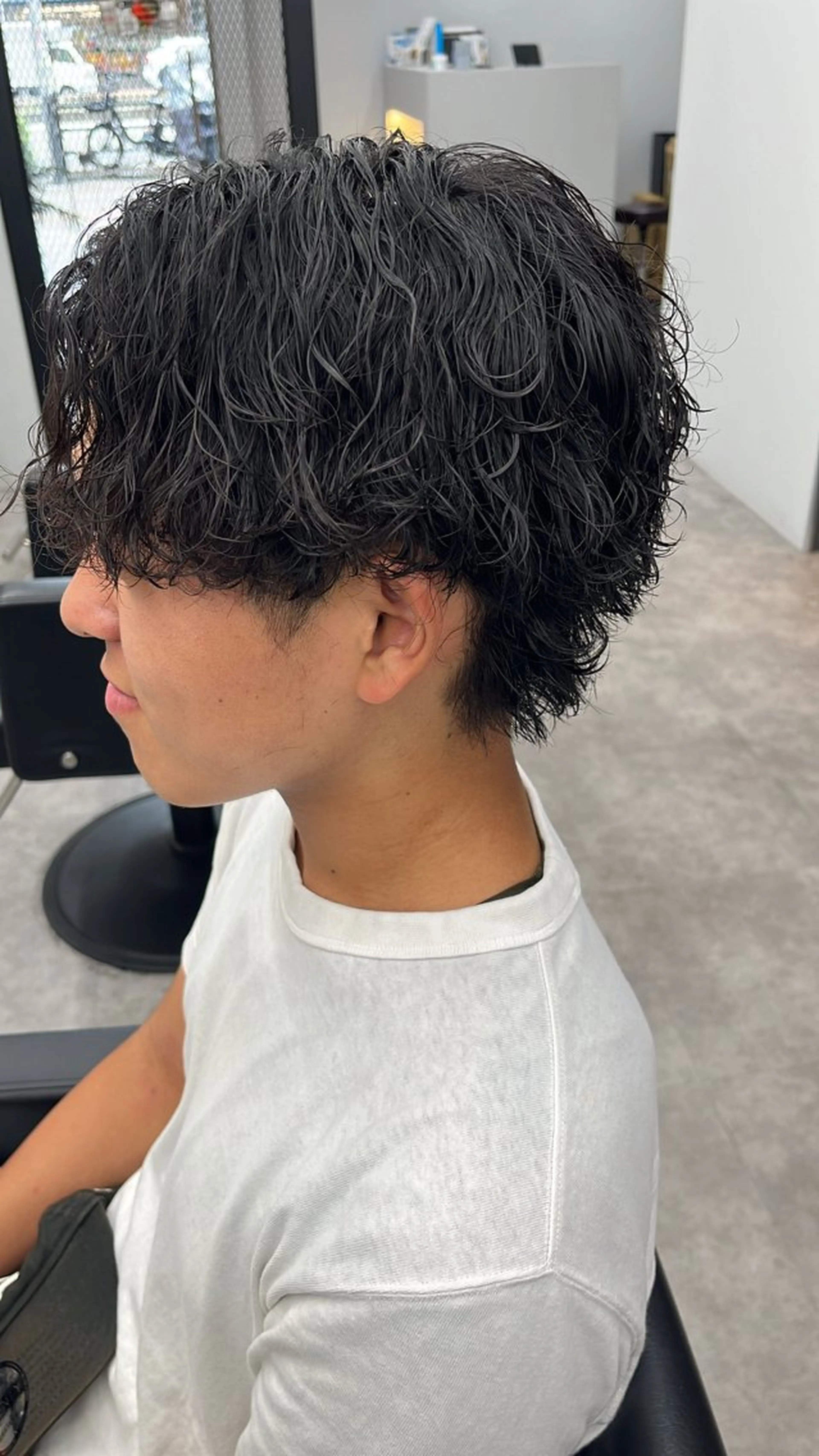 パーマ メンズ カット パーマ ヘアセット men's salon First天王寺店所属・First天王寺店 西郡   涼のヘアスタイル