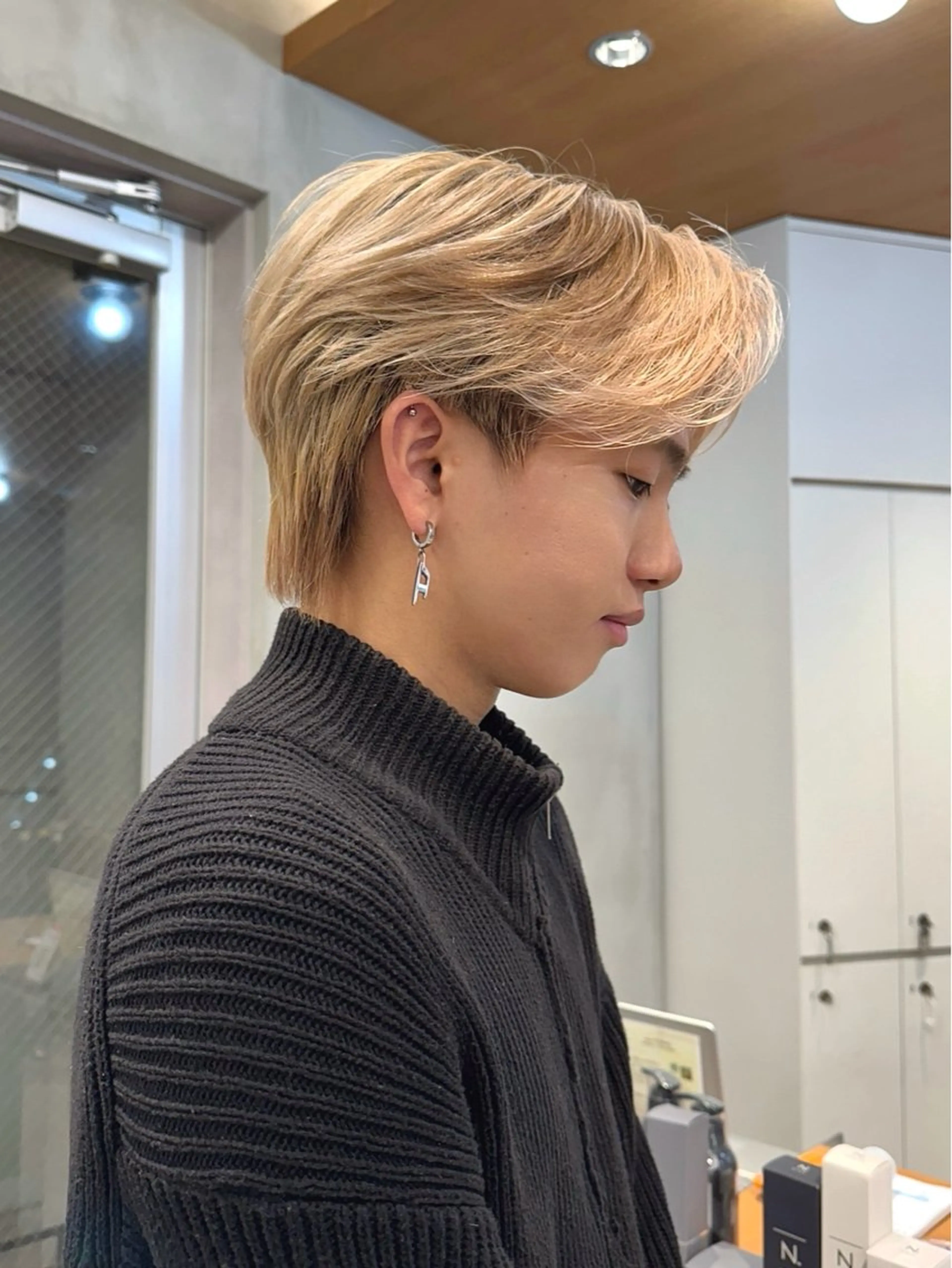 メンズ nicoTOKYO 原宿所属・センターパート /メンズ/海野颯生のヘアスタイル