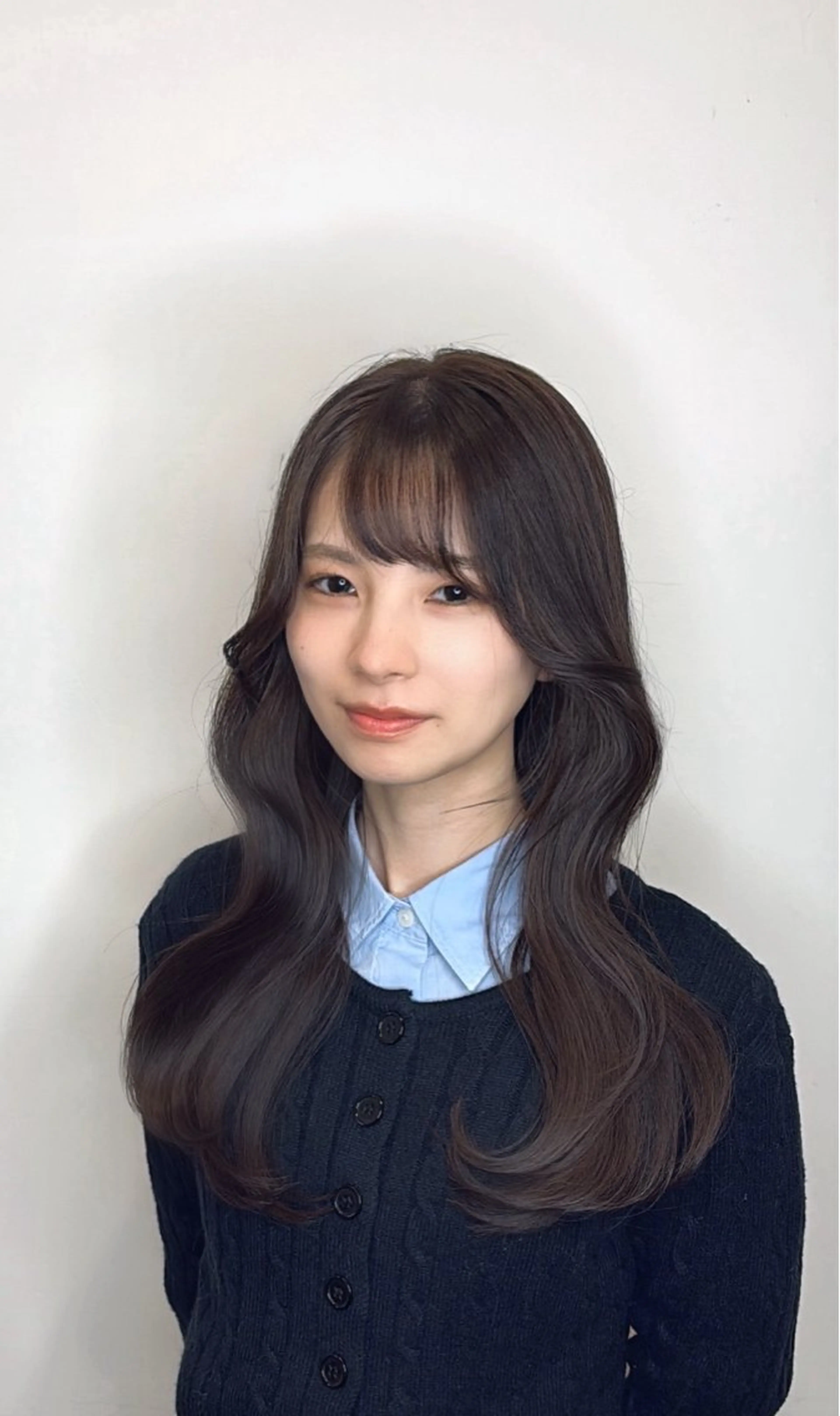 セミロング ヘアカラー 大浦 姫奈のヘアスタイル