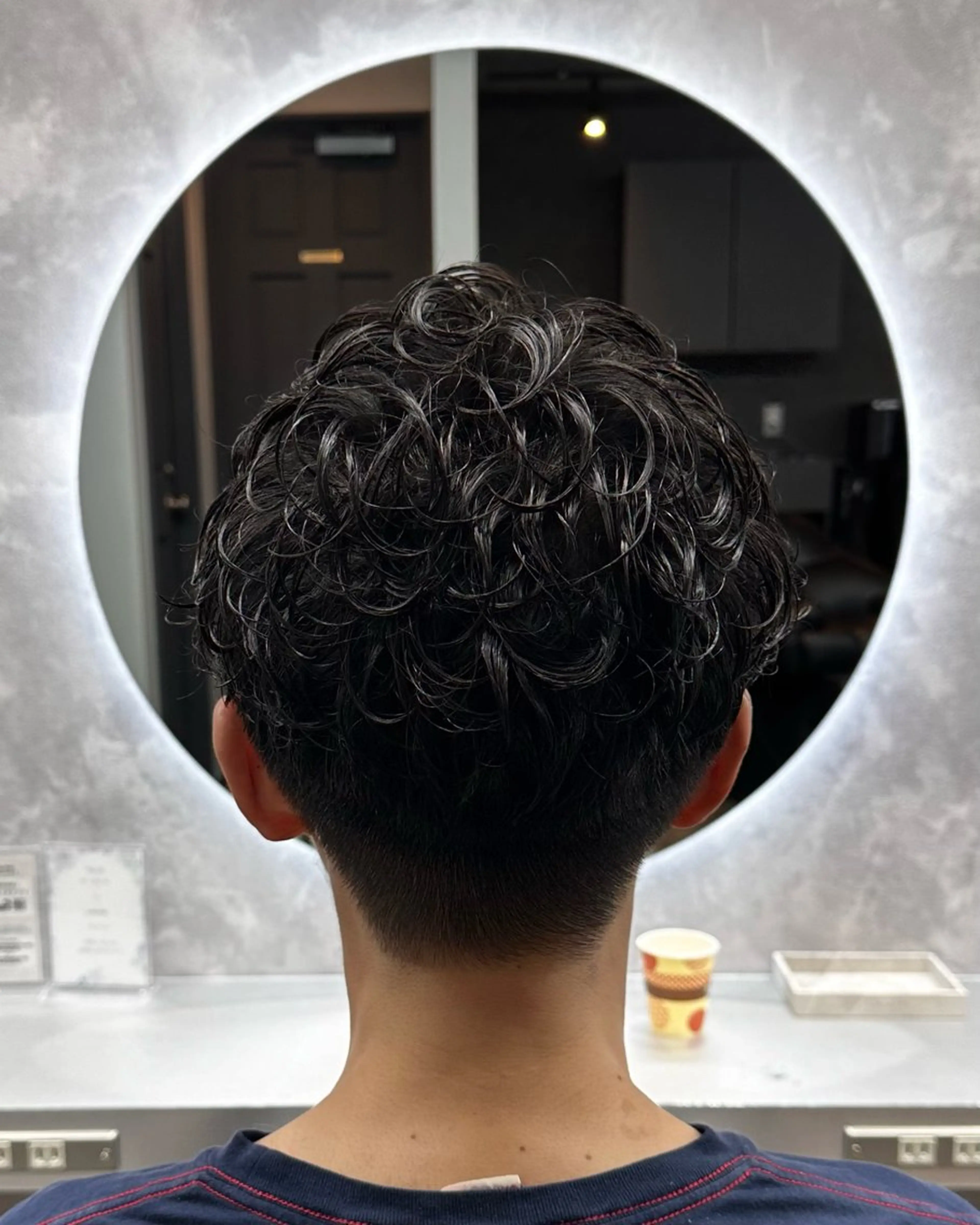 パーマ メンズ カット パーマ メンズパーマ🔵 ハイトーン✨原田慎也のヘアスタイル