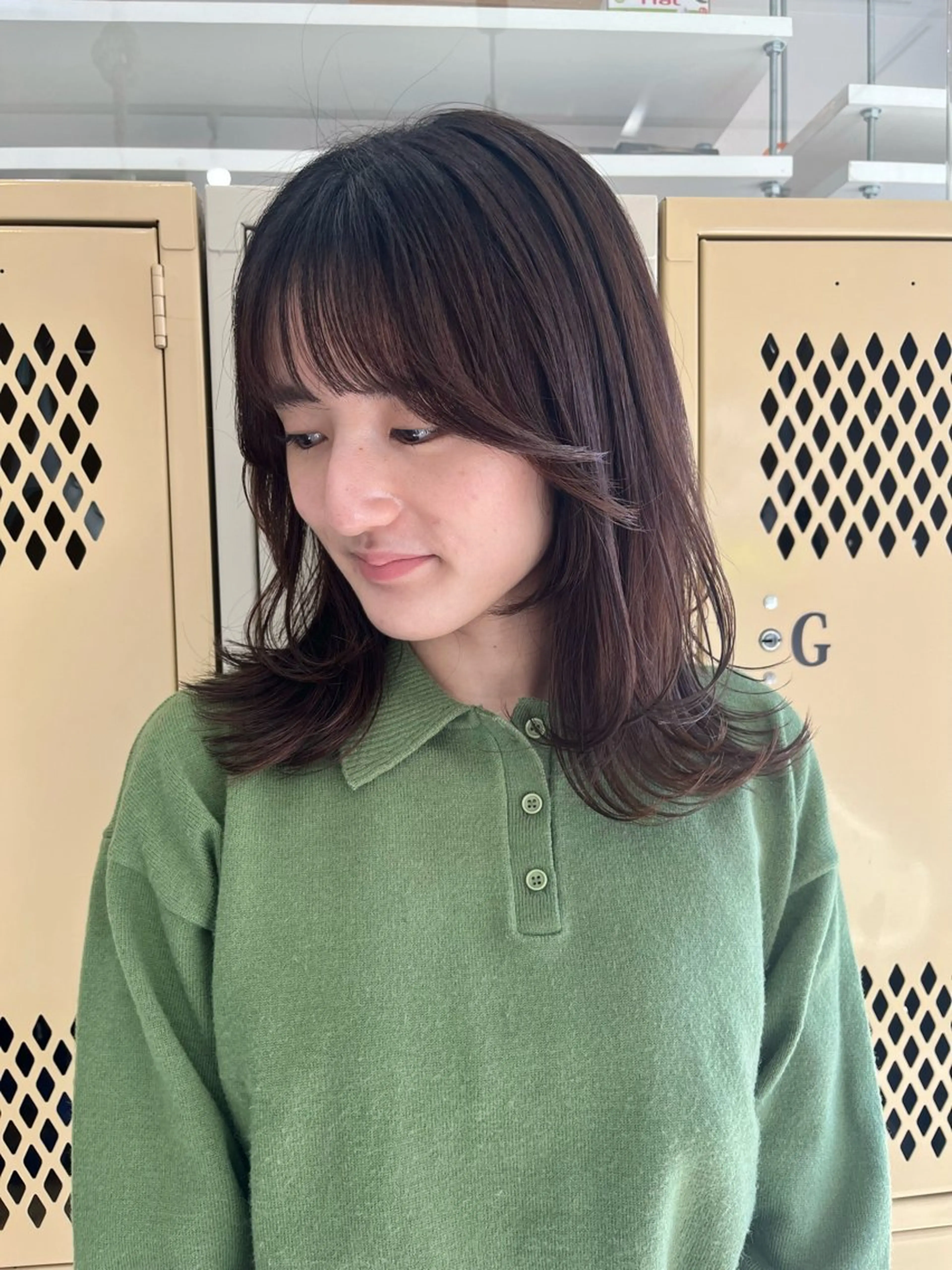 ミディアム カラー カット ヘアカラー トリートメント 🌼sunc HINAMI🌼のヘアスタイル