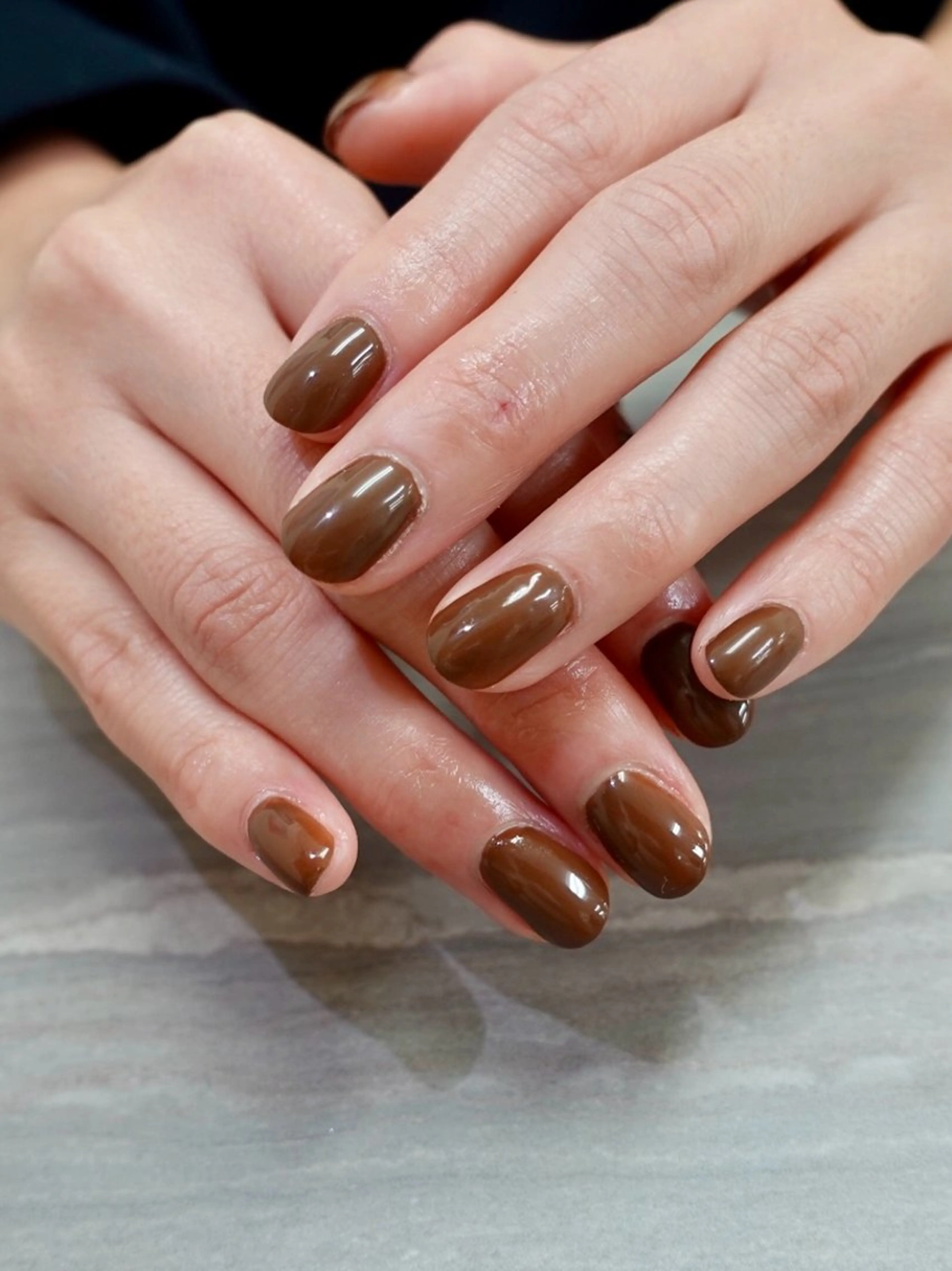 ネイル ブラウン ハンドネイル Haleaきょうこ デビュー目指してますのネイルデザイン