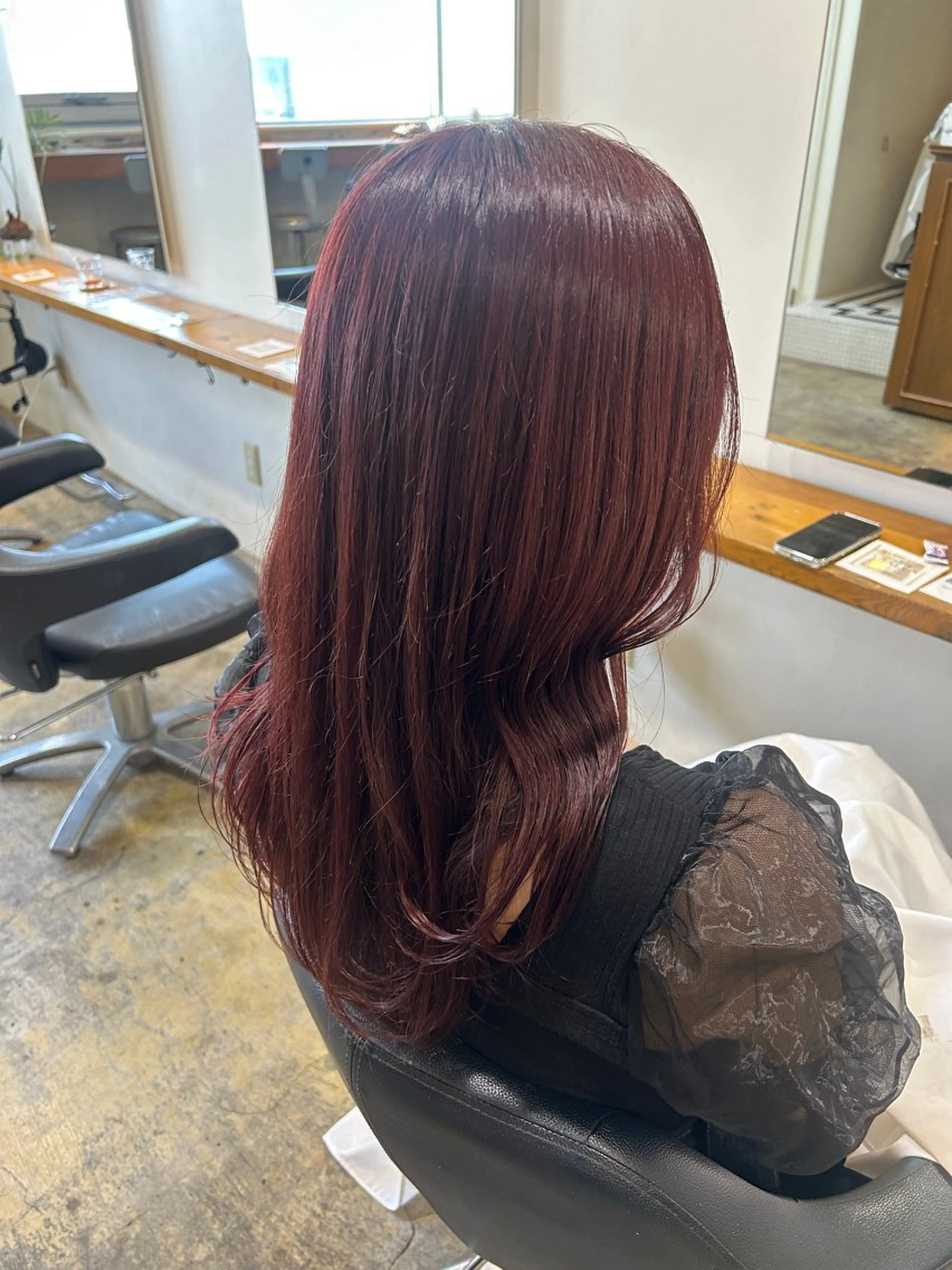 セミロング カラー カット ヘアカラー トリートメント ナチュラル大人っぽい スタイル MAORIのヘアスタイル