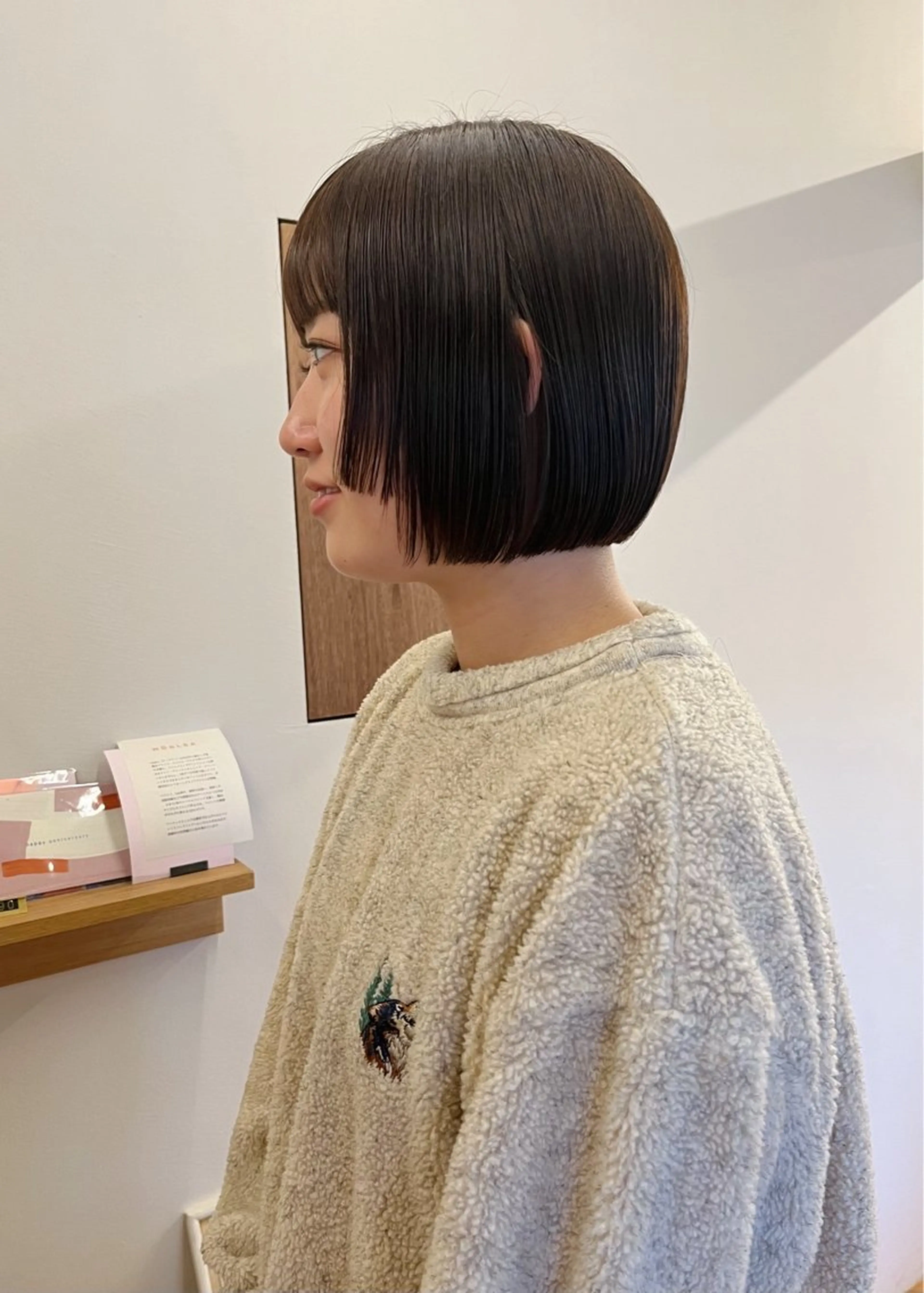 ショート 顔周りカット カット 西山 紗耶香🪽 透明感カラー/ボブのヘアスタイル