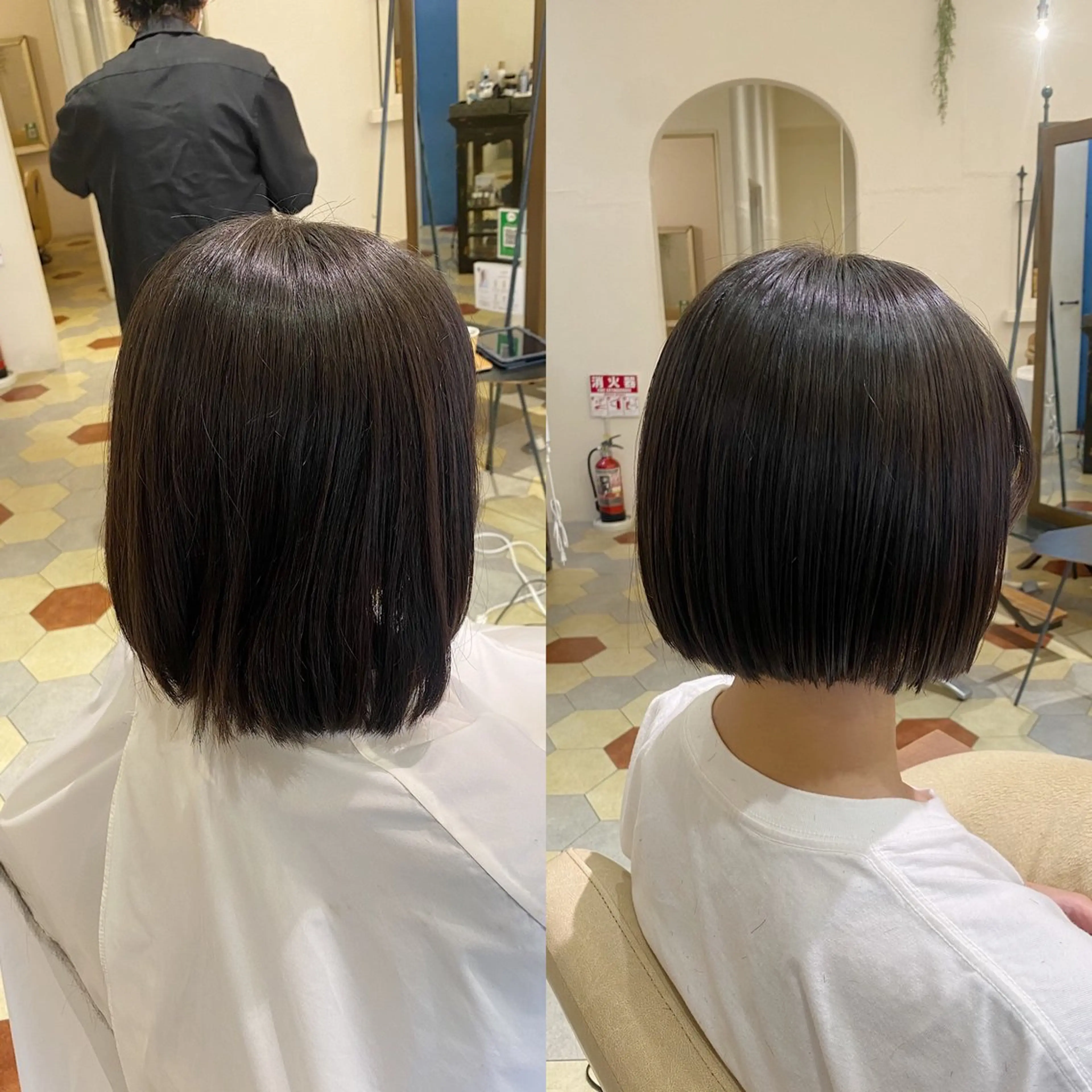 ショート 艶髪/艶カラー/縮毛 /   タキダのヘアスタイル