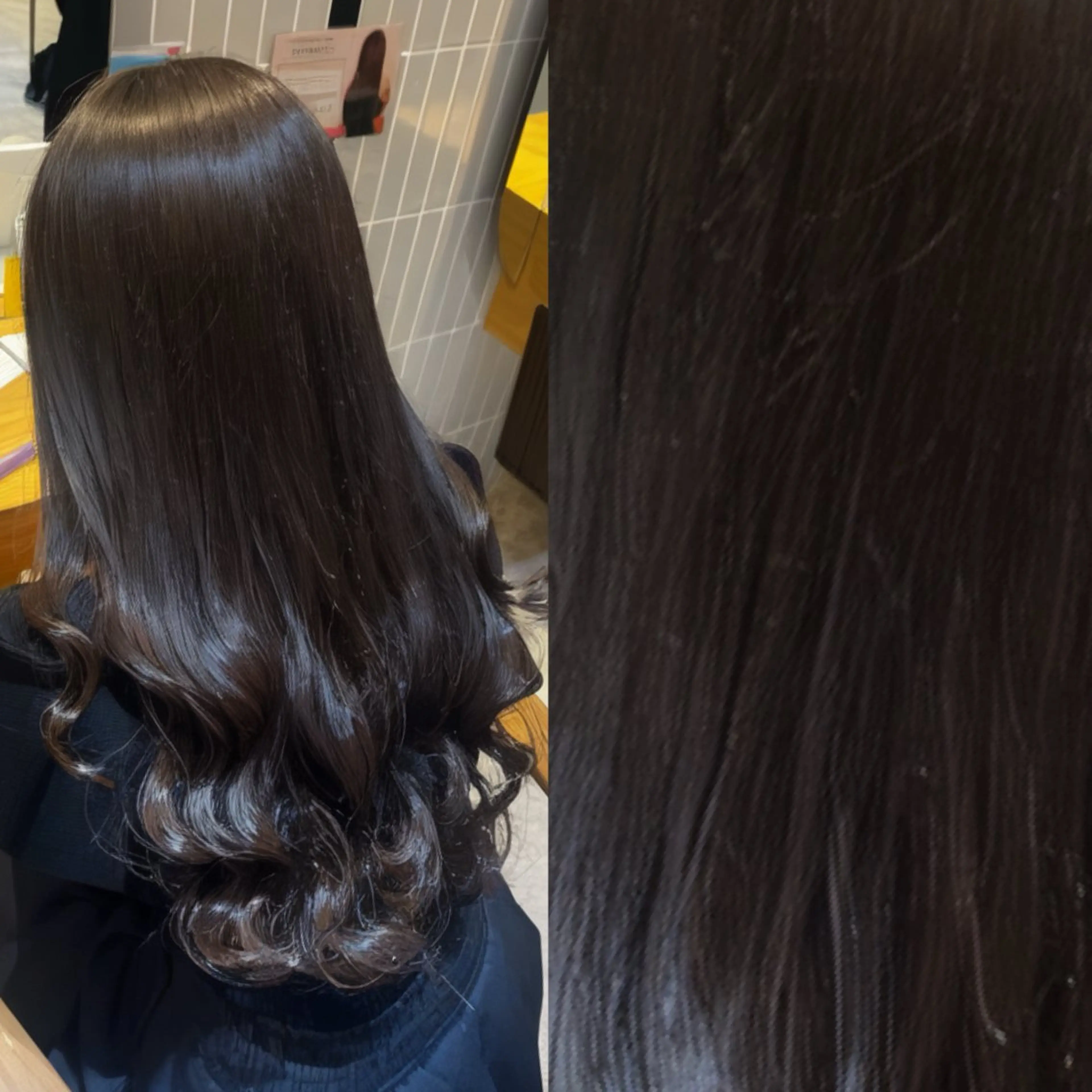 ロング カラー カット ヘアカラー トリートメント ヘアセット ラフィスヘアードープ所属・👑髪質改善Wカラー /グレージュ/アユカのヘアスタイル