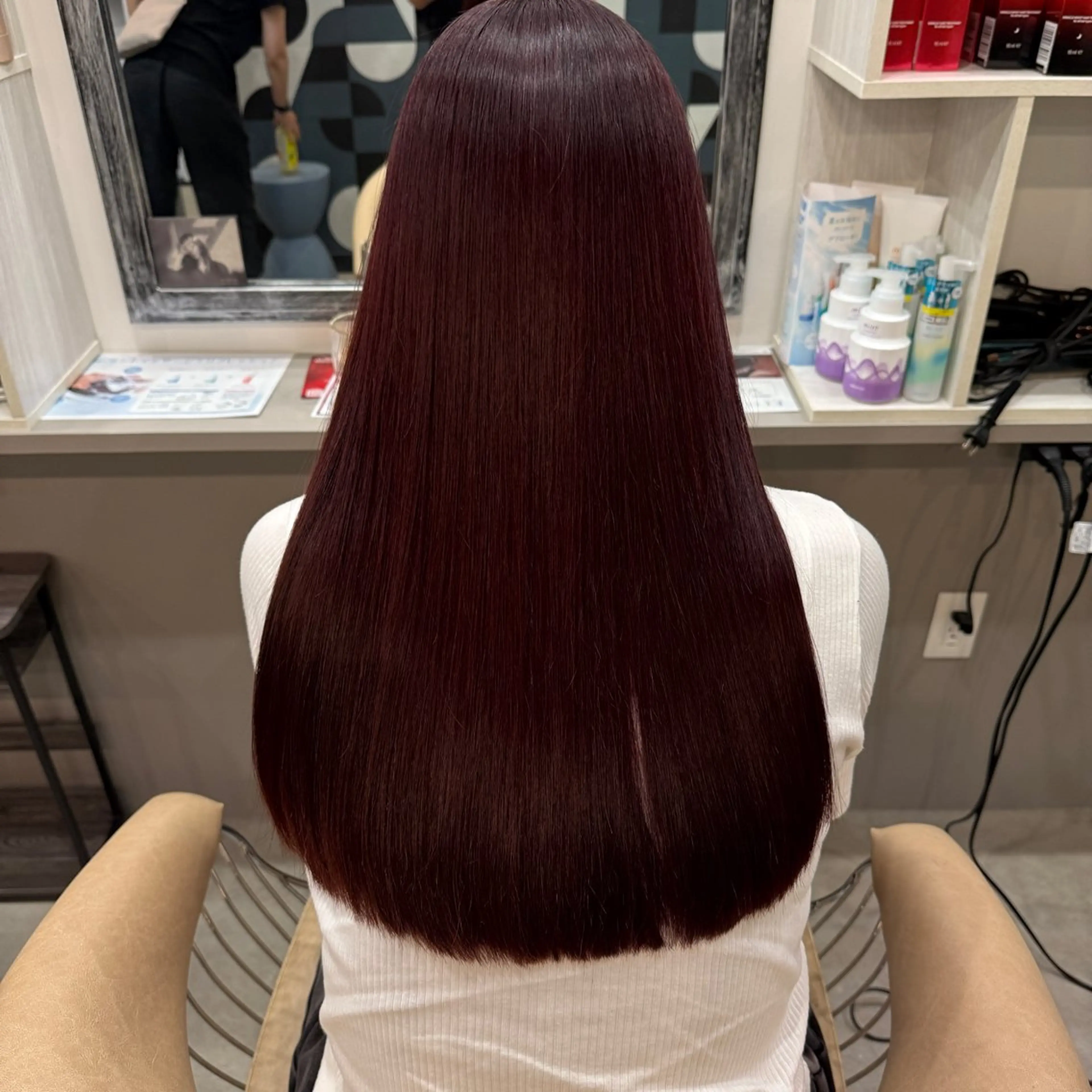 ロング カラー ブリーチ ケアブリーチ ハイトーンカラー ボブ 顔まわりレイヤー ヘアカラー dogstar加藤翔 太登戸/向ヶ丘遊園のヘアスタイル