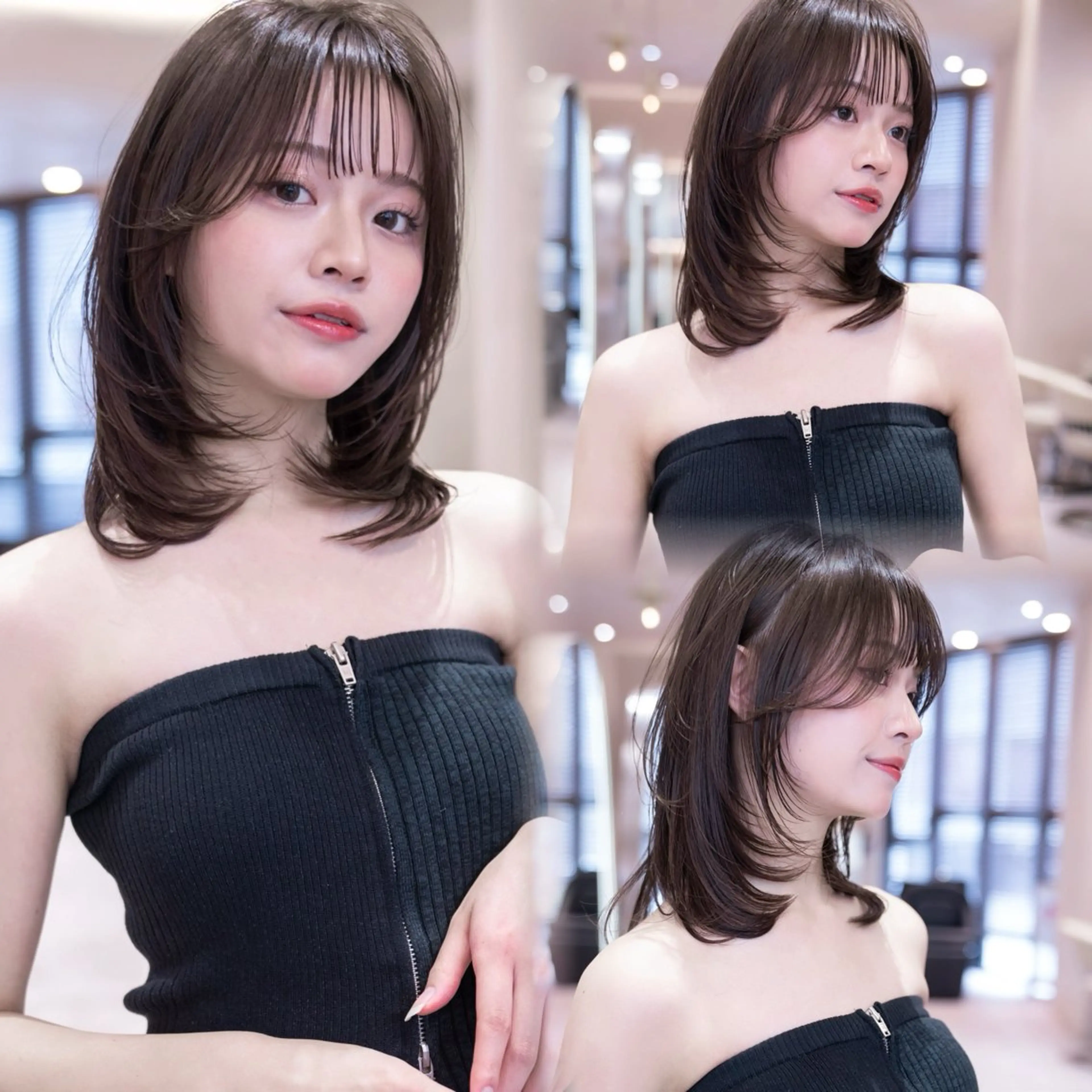 【✨人気No.1メニュー✨】🉐カット➕艶カラー➕最新トリートメント🫧の写真