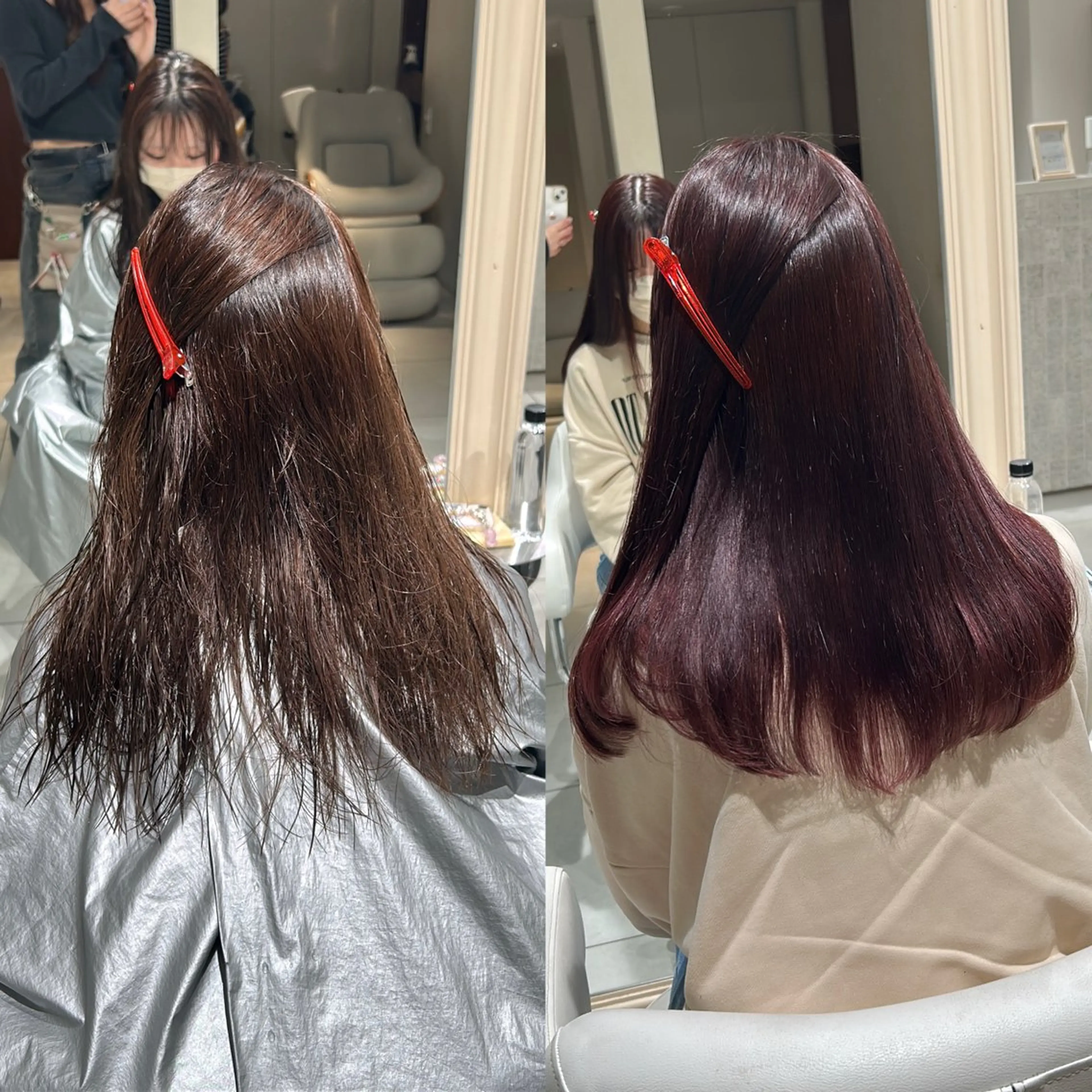 ロング 縮毛矯正 縮毛矯正 結 菜のヘアスタイル