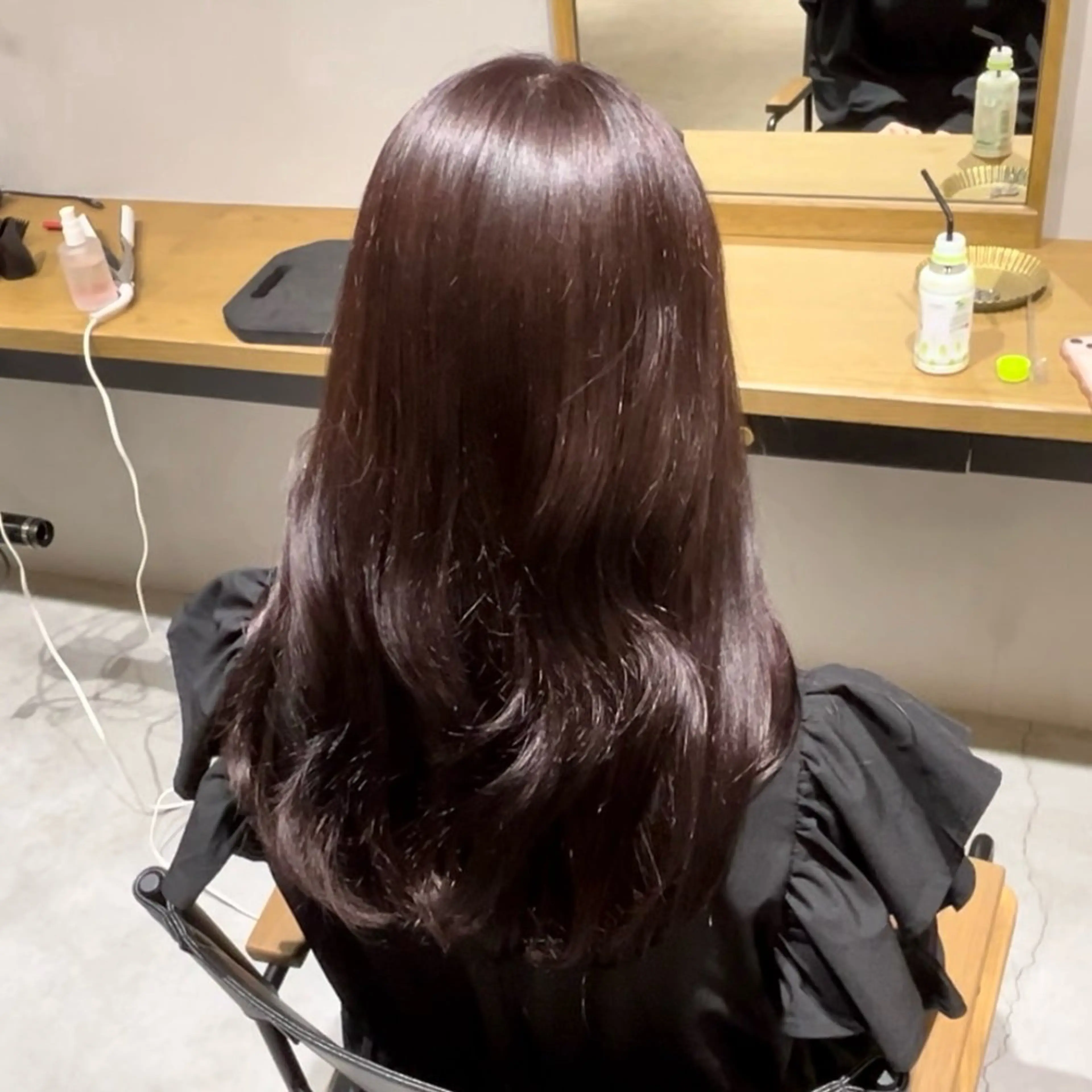 カラー 𝒎𝒐𝒆🩰 名駅/ヘアメ/韓国風のヘアスタイル