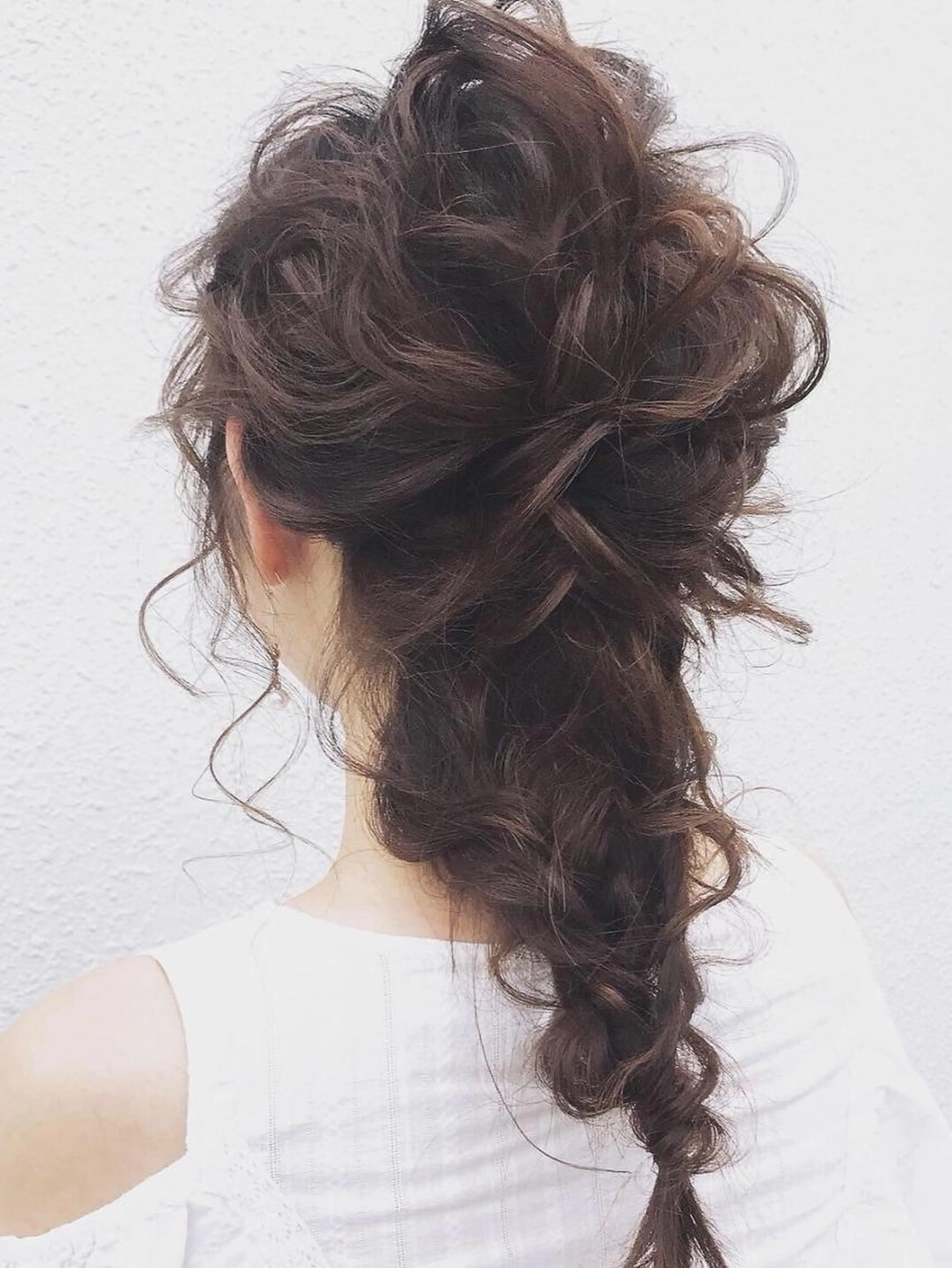 【ヘアセット】コテ巻きorハープアップor編み下ろしの写真