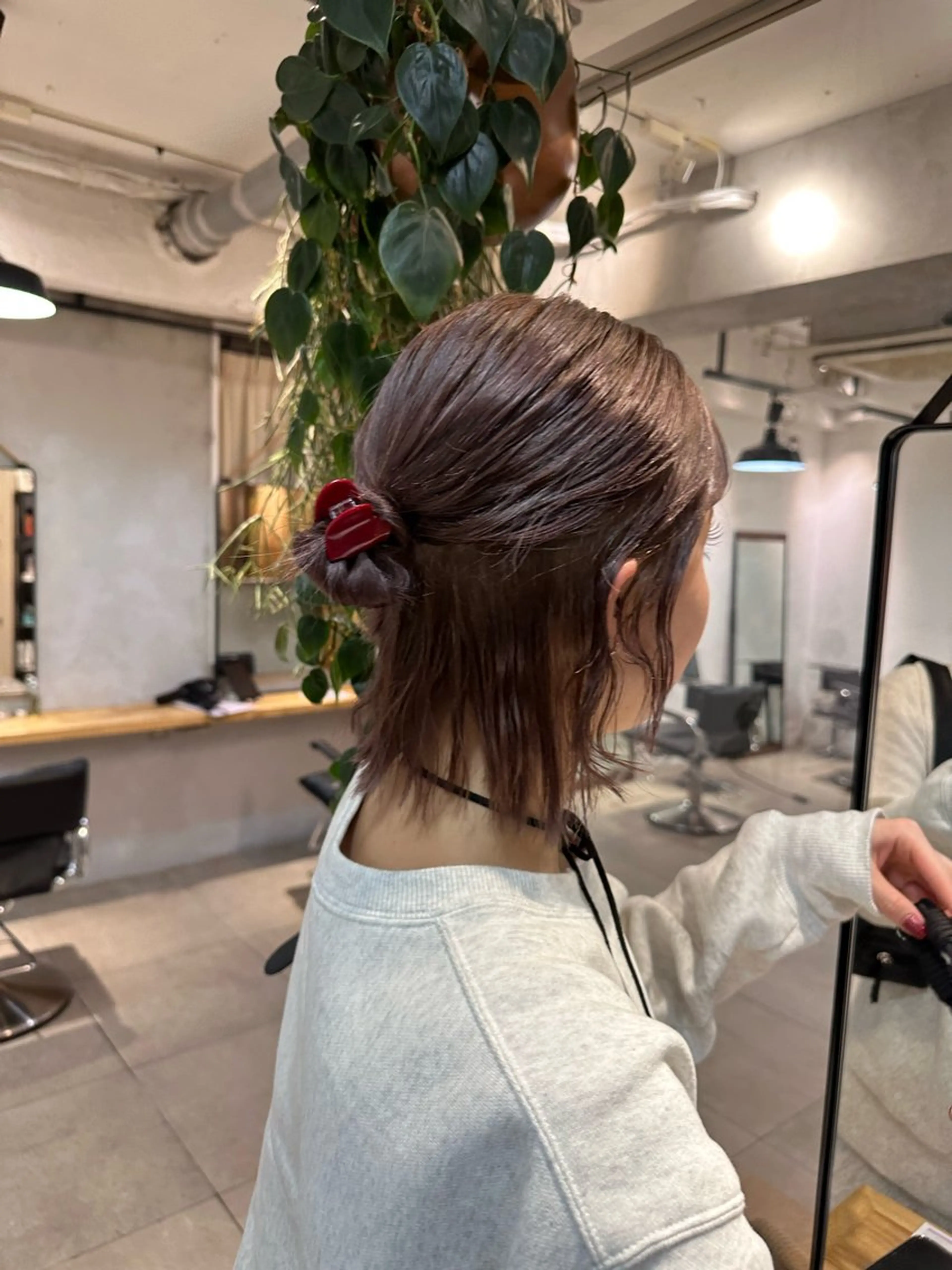 ショート カラー ヘアアレンジ ヘアカラー トリートメント Lomalia Rukaのヘアスタイル