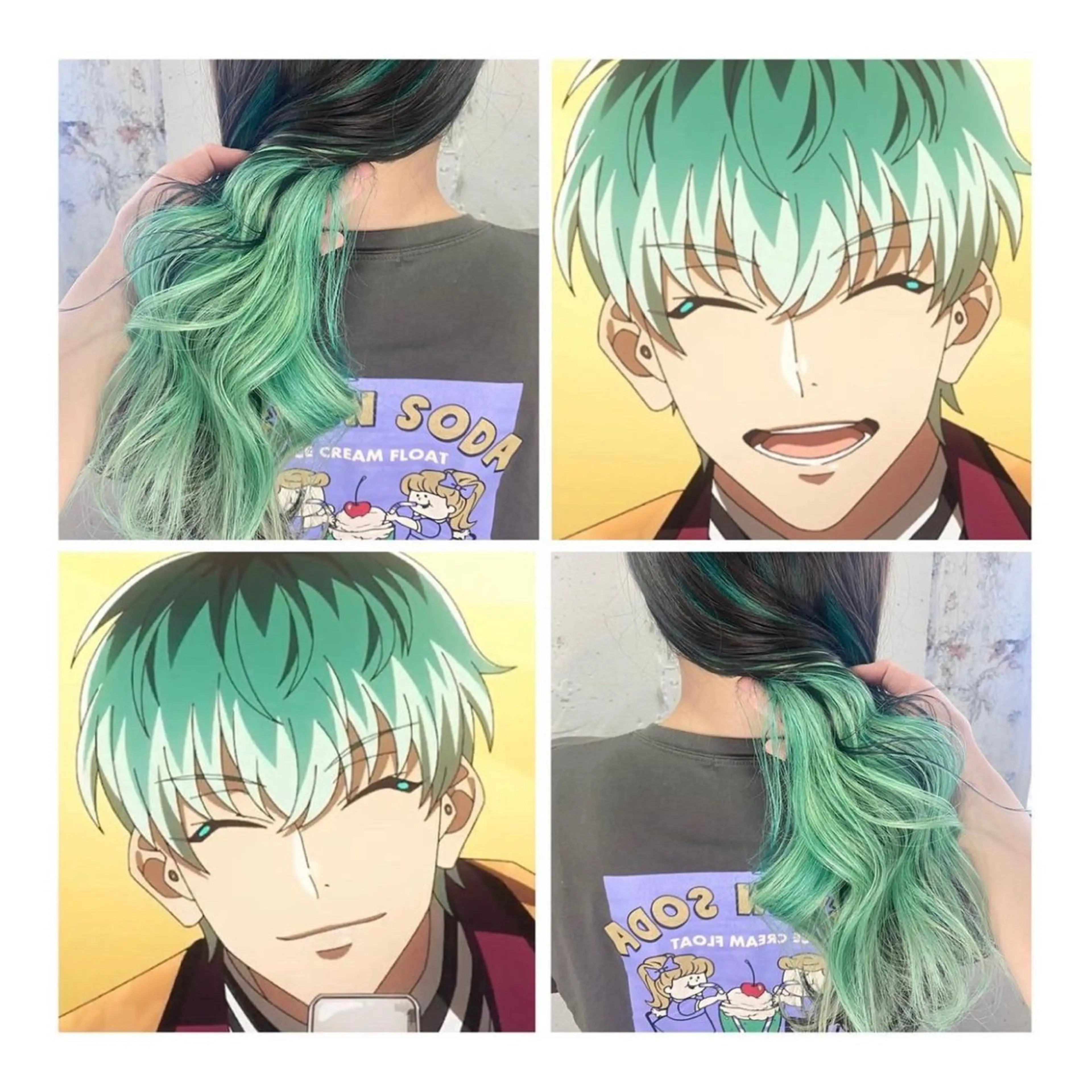 セミロング カラー ブリーチ グラデーションカラー インナーカラー ヘアカラー GARU-ガル-所属・TSUNO🦖 派手髪/オタク美容師のヘアスタイル