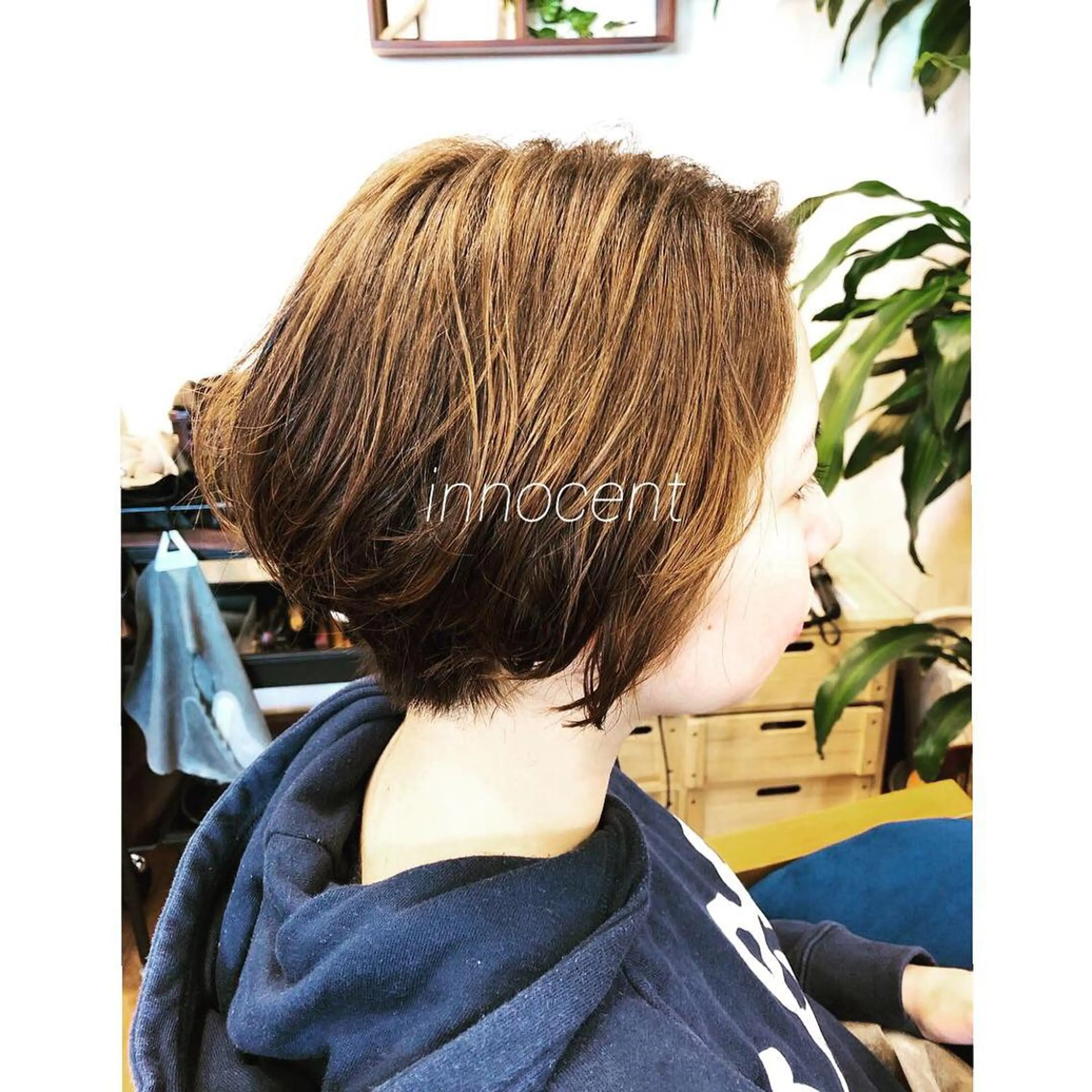 ショート ショートヘア innocent×hairdesign所属・hamada ikumiのヘアスタイル