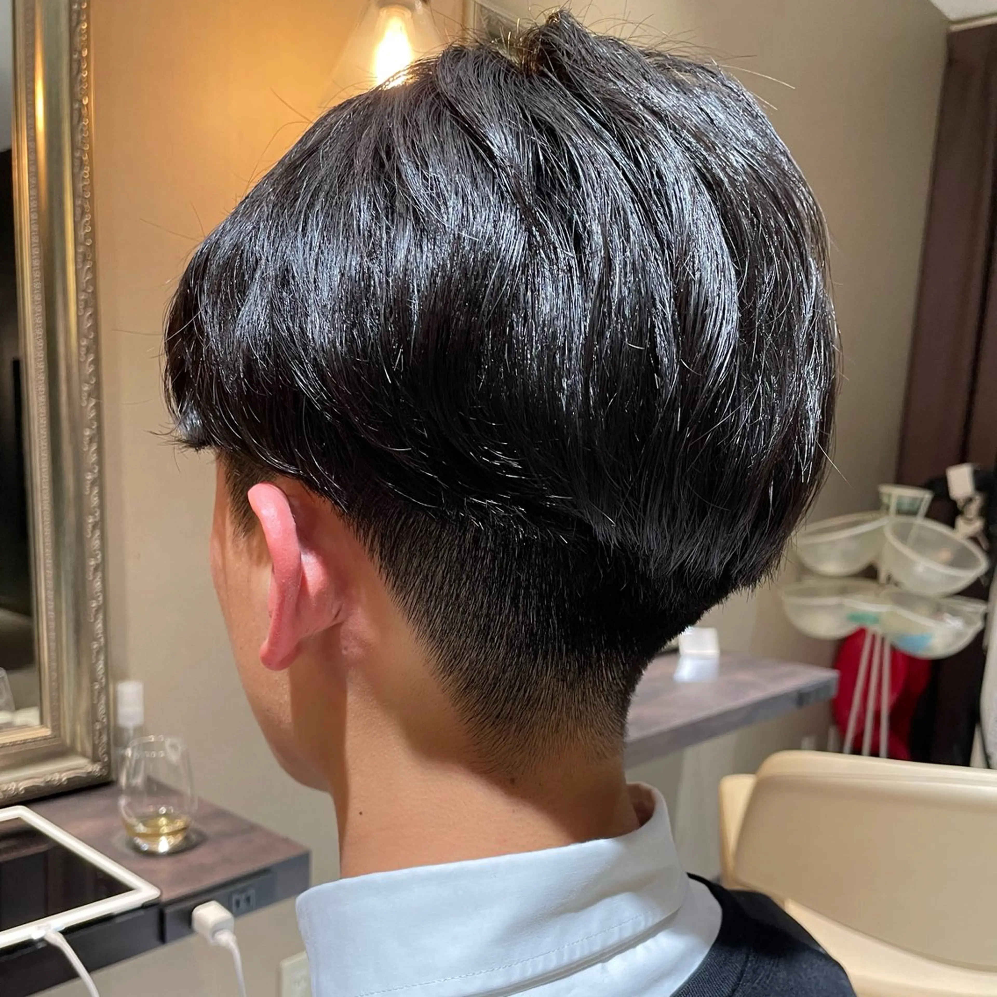 ショート パーマ メンズ センターパート メンズパーマ ニュアンスパーマ カット パーマ メンズ専門美容師✂︎ 大庭勝己のヘアスタイル