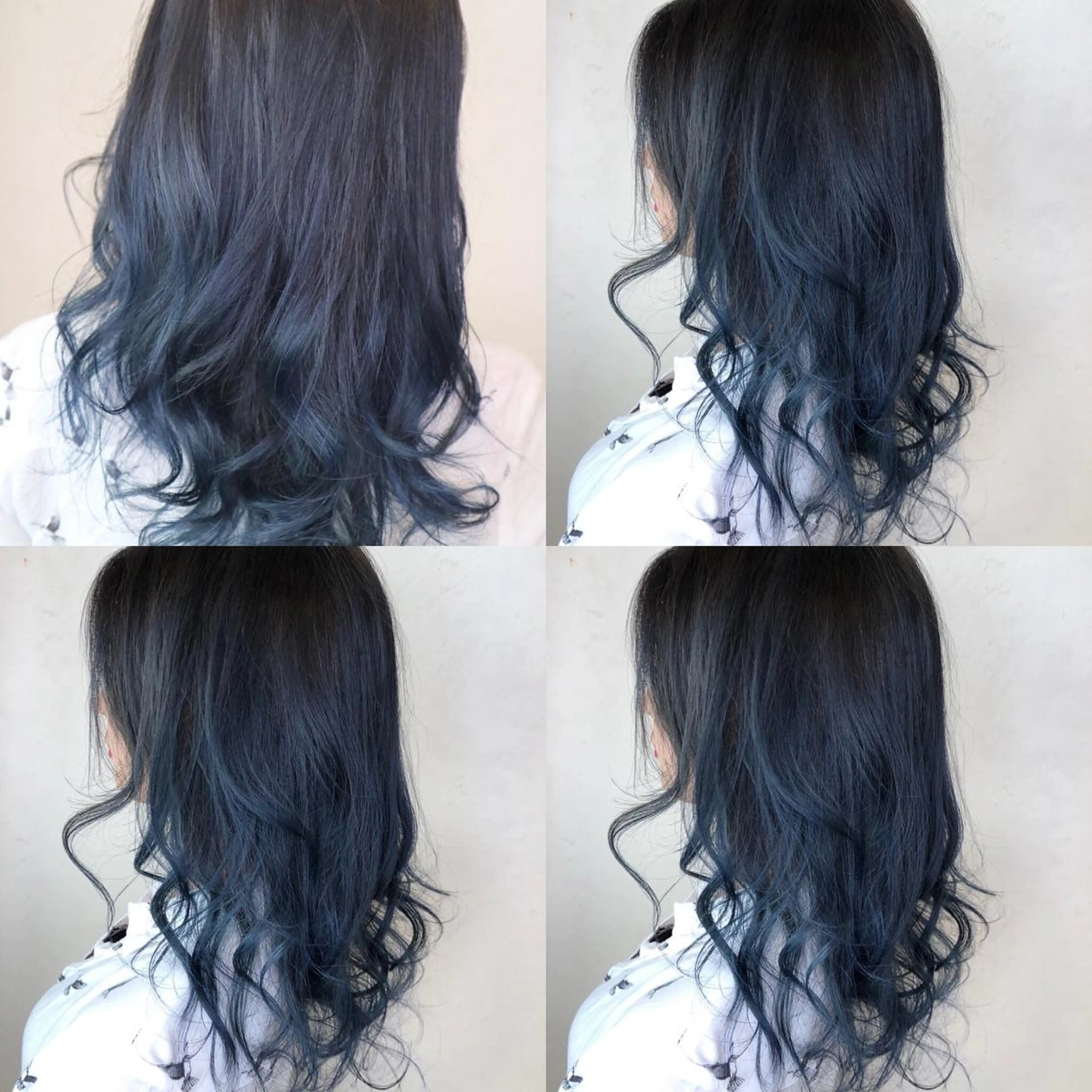 ミディアム カラー ブルーカラー ブルージュ カット ヘアカラー トリートメント JIL BLAN 京都のヘアスタイル