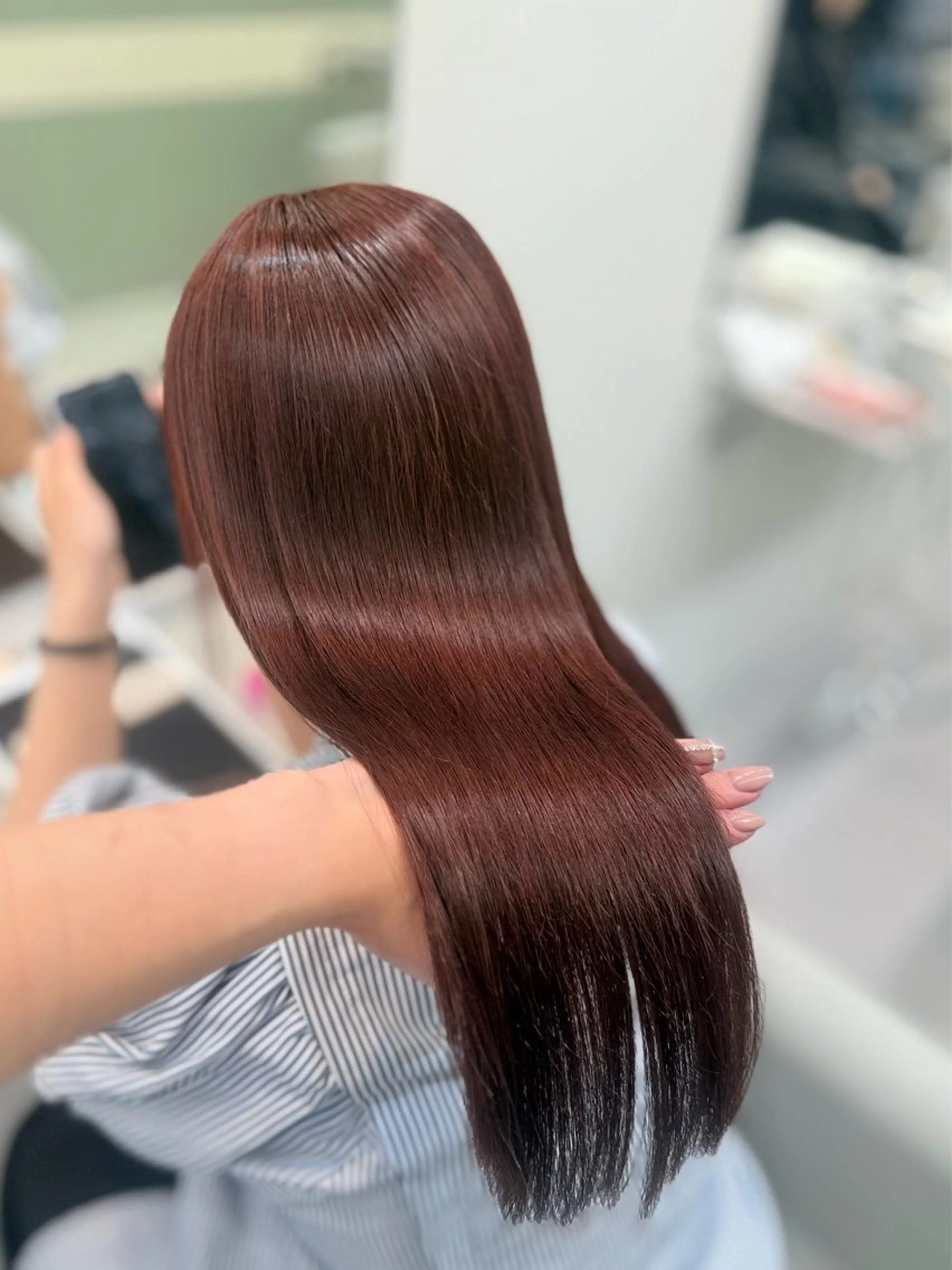 カラー YUZUKI艶カラー /似合わせ小顔カットのヘアスタイル