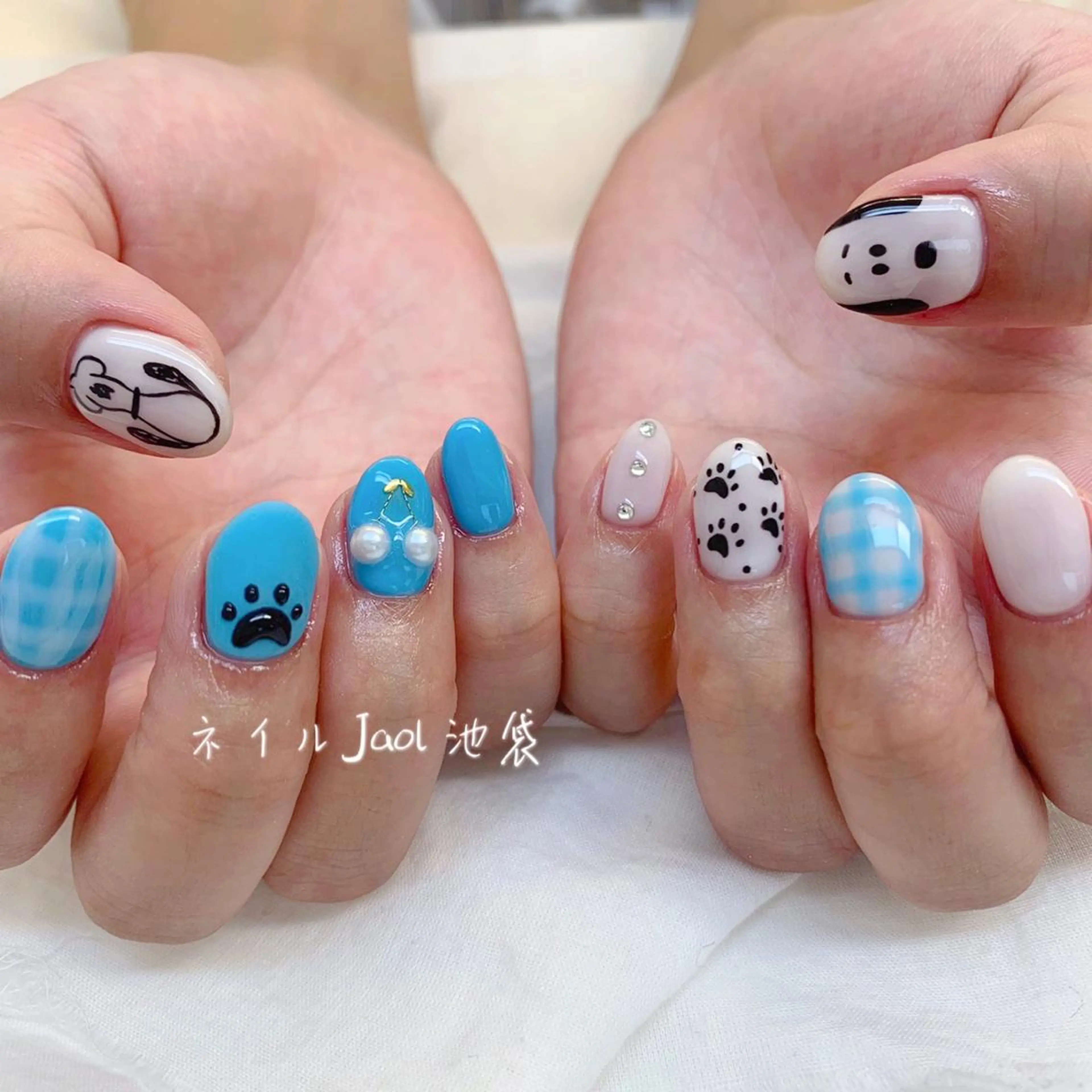 ミディアム ハンドネイル nail jaol池袋店所属・ネイルJaol 池袋のネイルデザイン